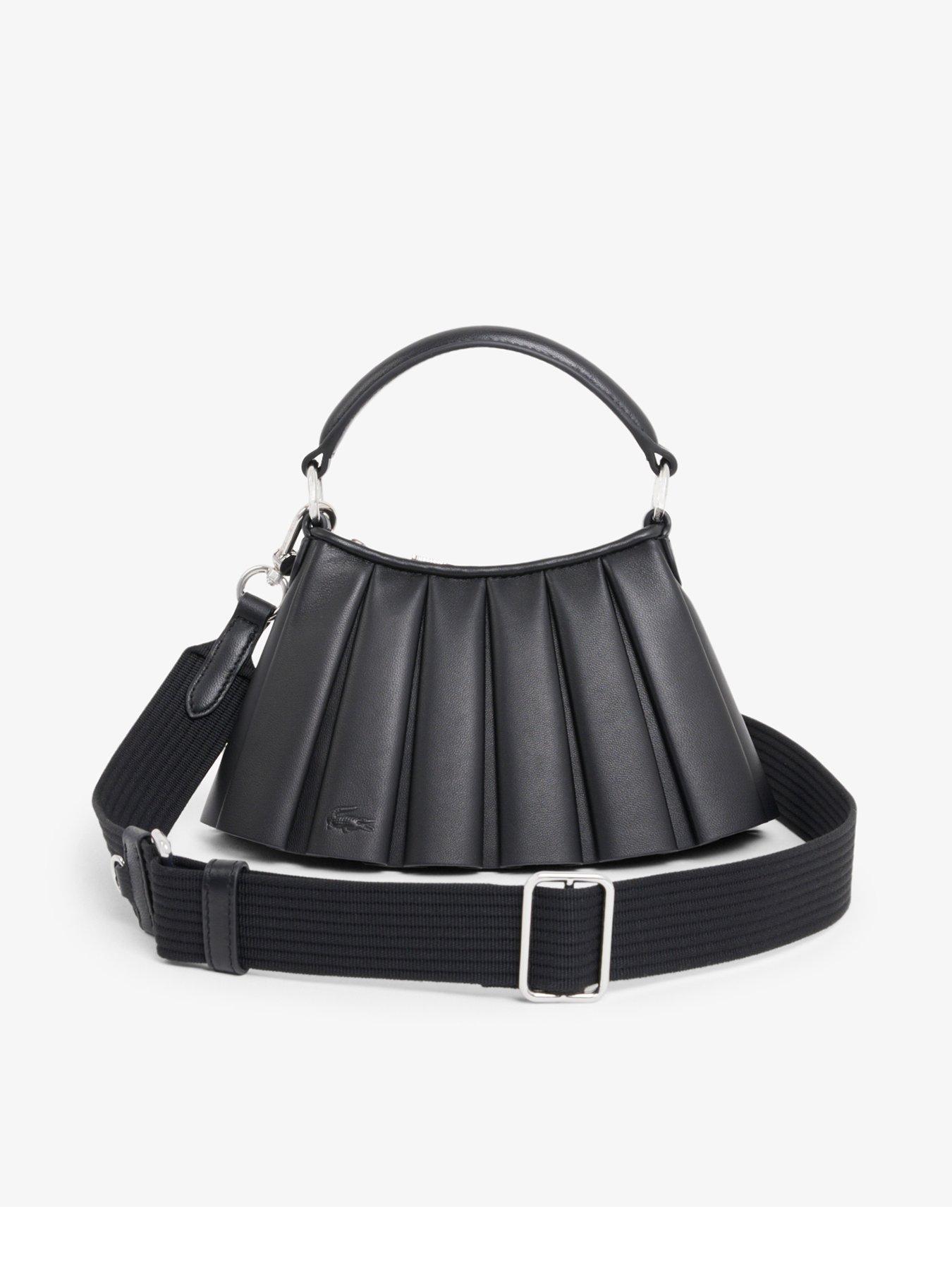 Lacoste Mini Leglen Pleated Bag - Black