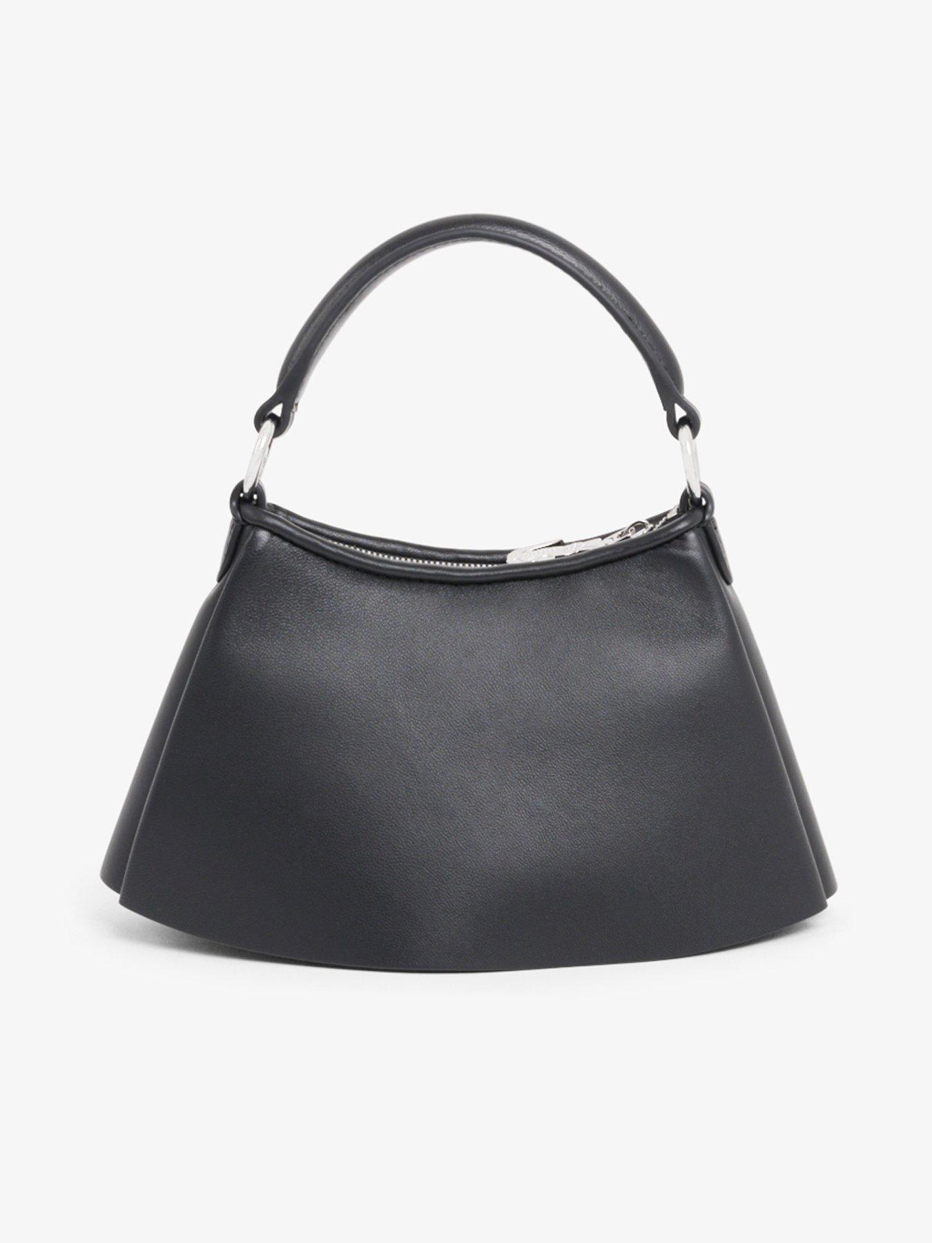  image of lacoste-mini-leglen-pleated-bag-black