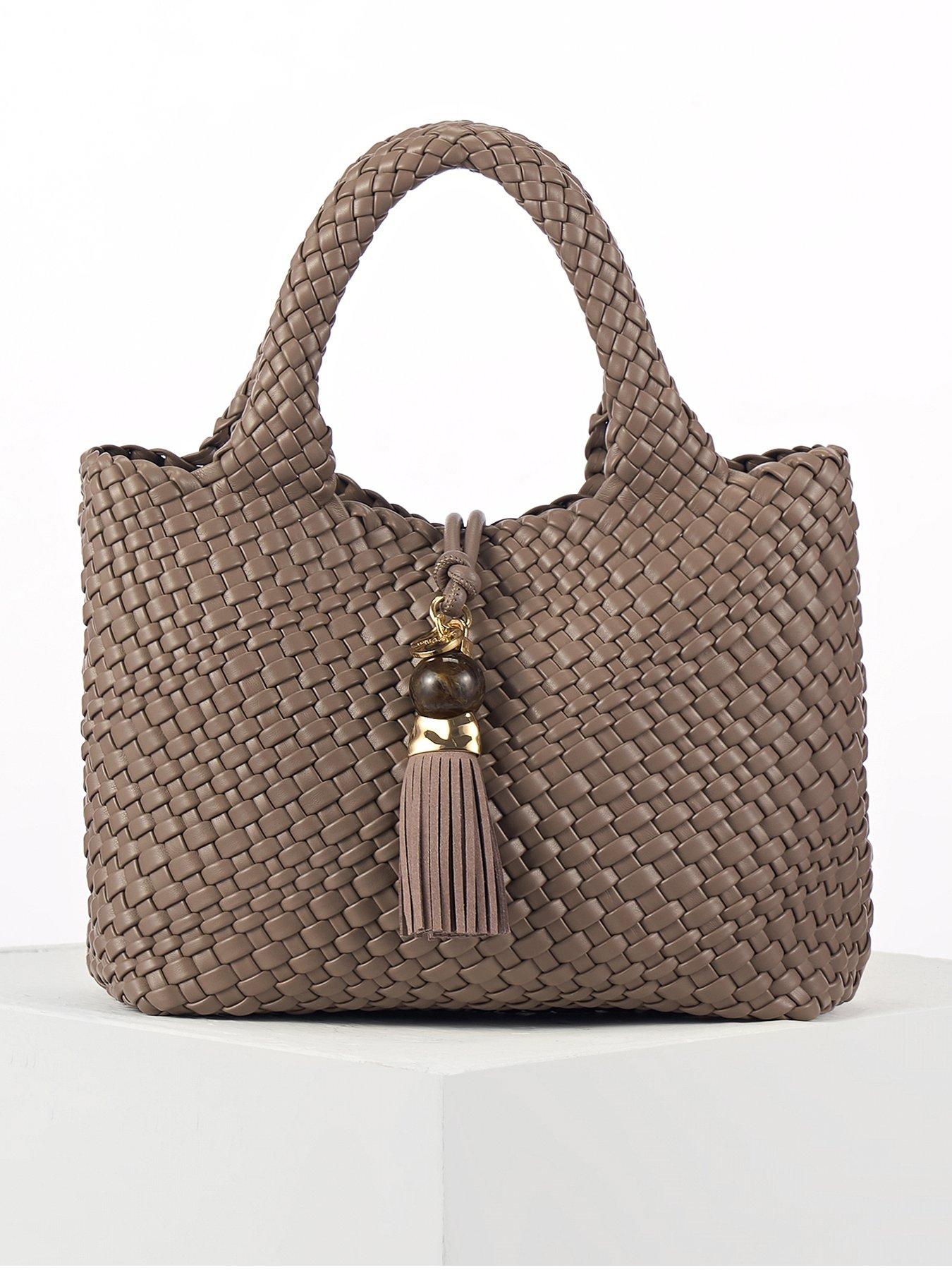 Image 2 of 6 of Luella Grey Suky Peat Medium Woven Crossbody
