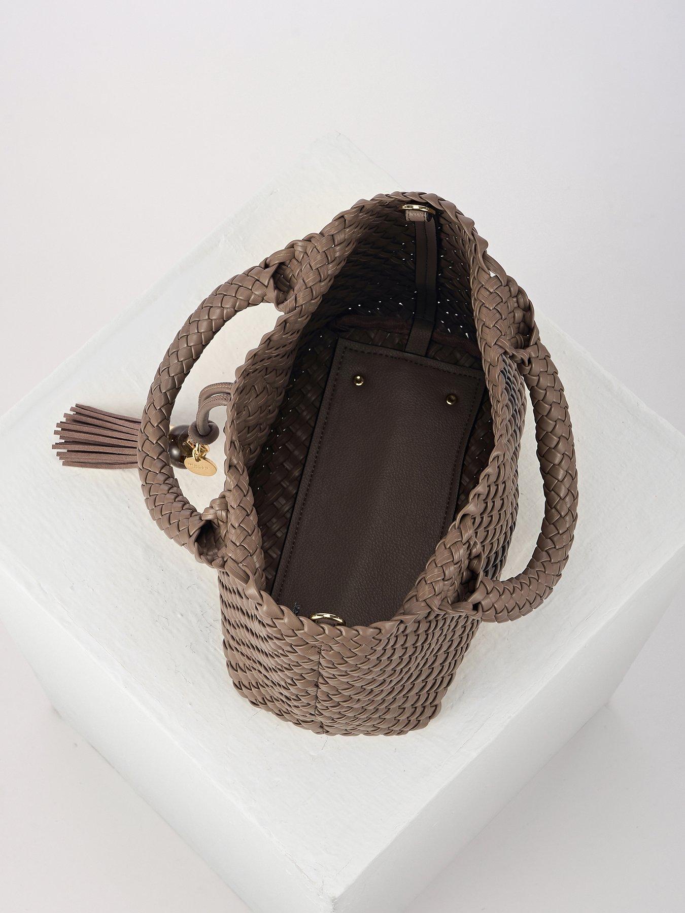 Image 5 of 6 of Luella Grey Suky Peat Medium Woven Crossbody