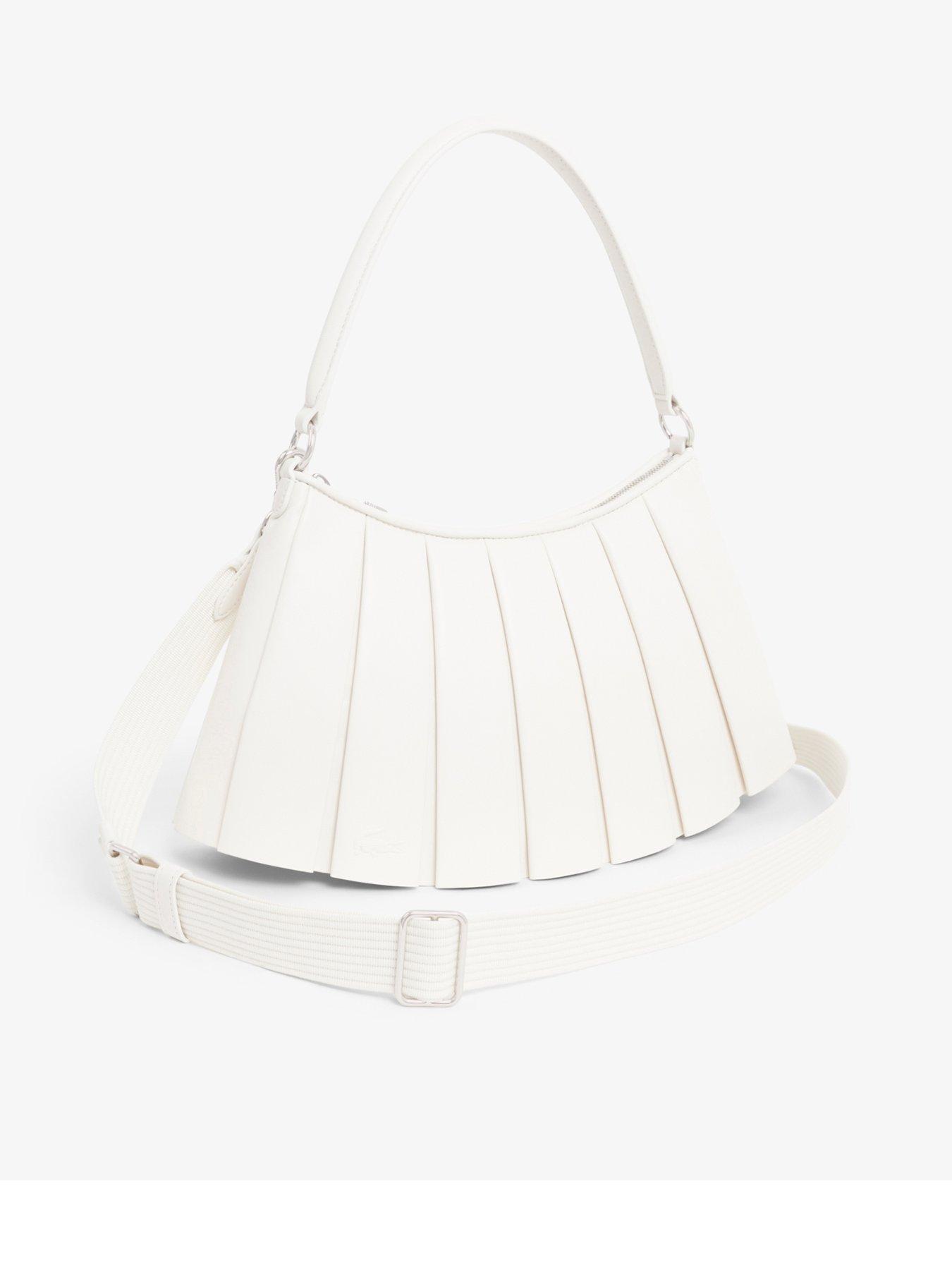  image of lacoste-large-leglen-pleated-bag