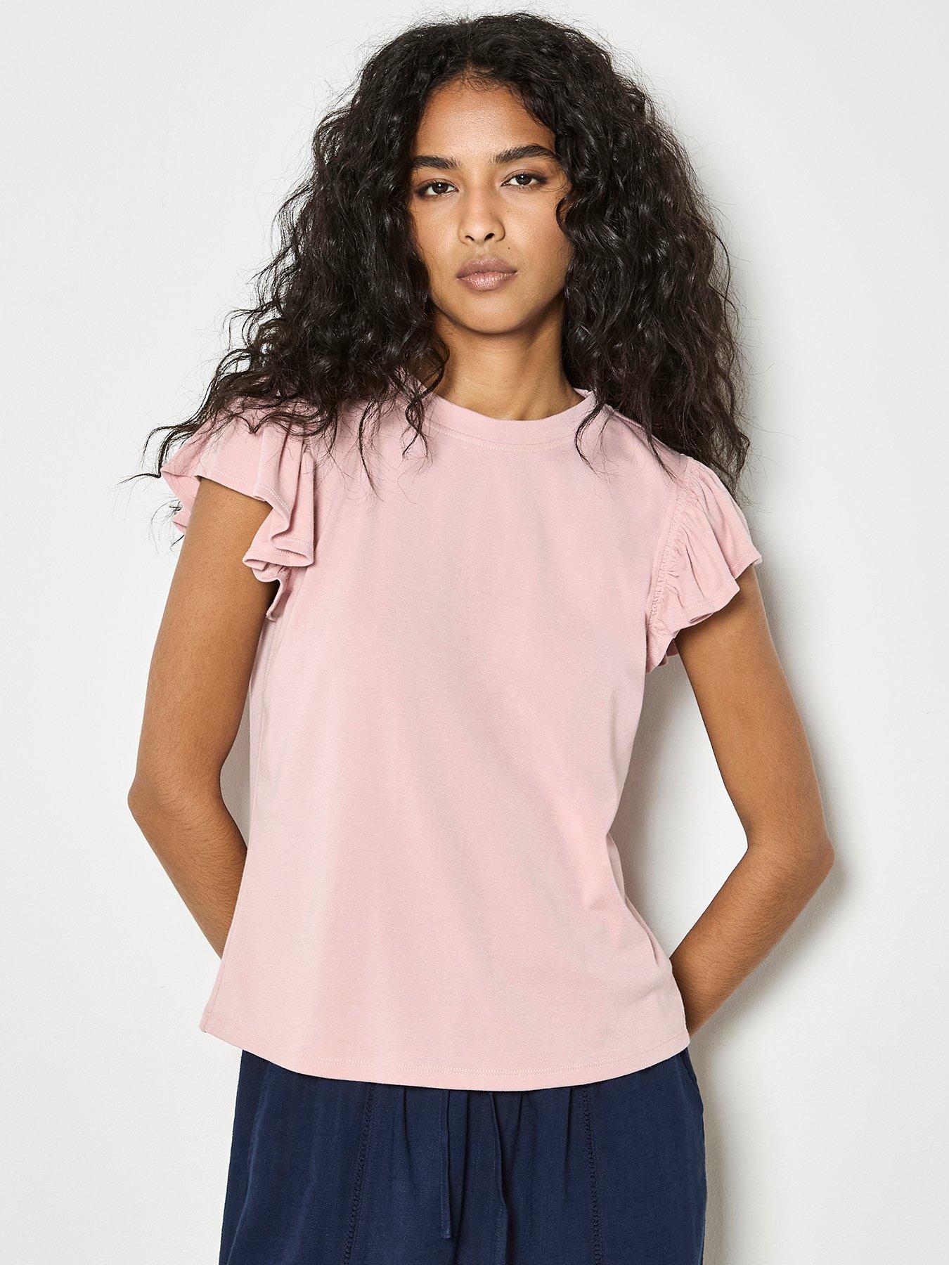 apricot-fine-rib-ruffle-t-shirt-pink