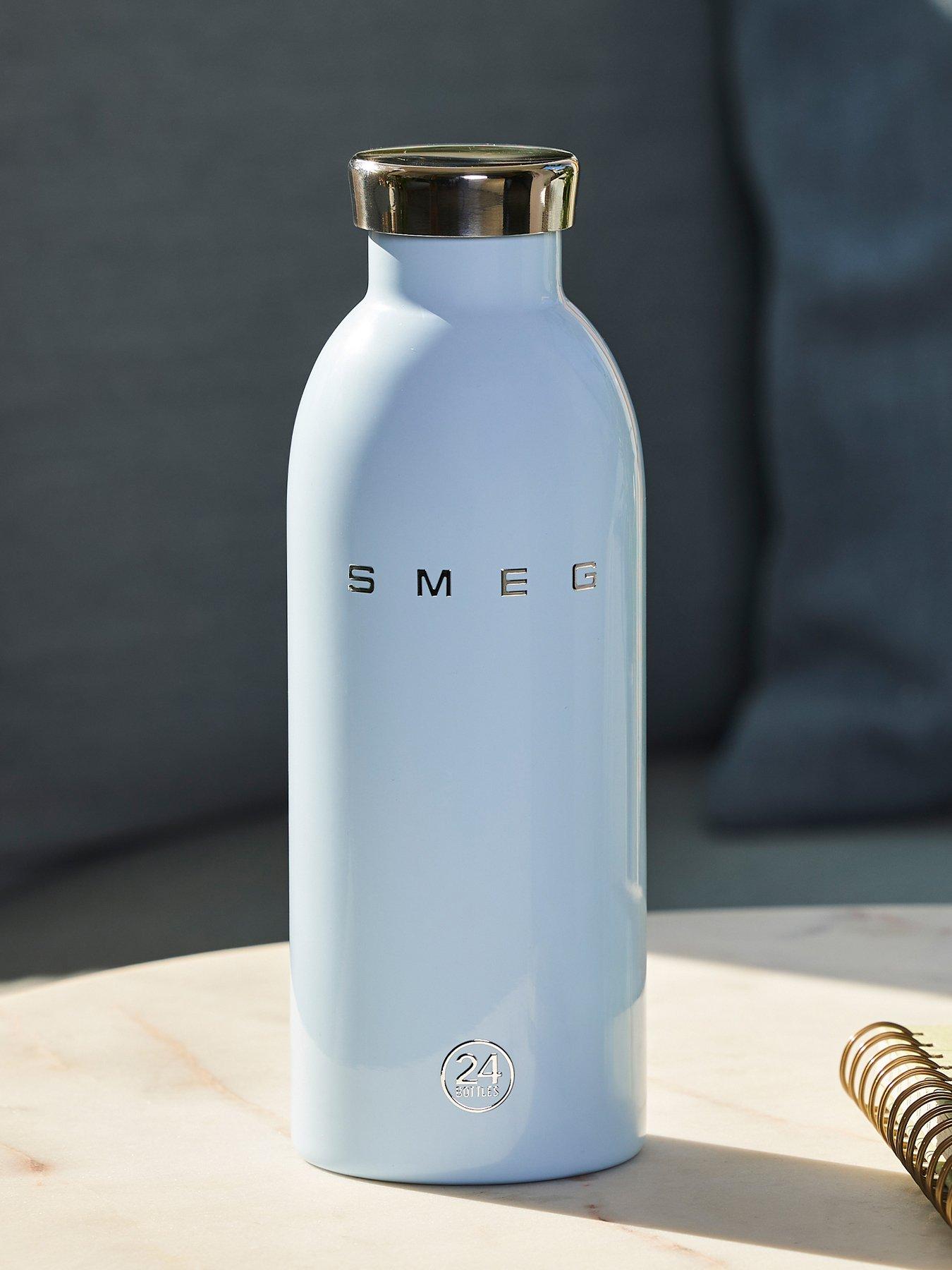 Smeg X 24bottles Lightweight And Leakproof Clima Bottle, Stainless Steel, 500ml, Pastel Blue