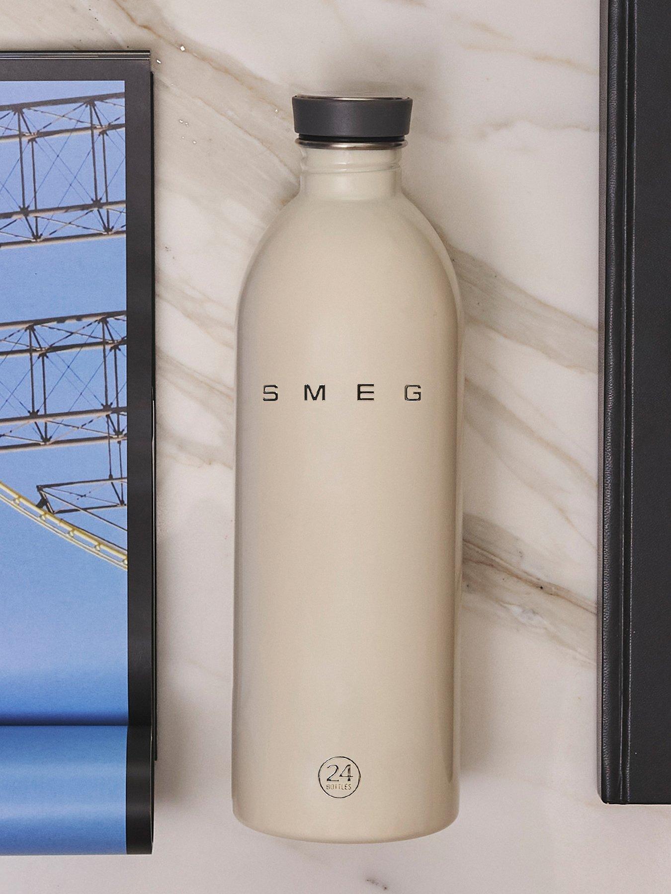 Smeg X 24bottles Lightweight And Leakproof Urban Bottle, Stainless Steel, 1l, Cream