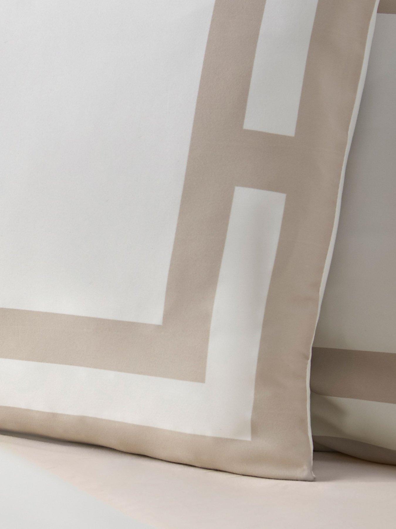  image of catherine-lansfield-so-soft-mono-panel-duvet-set-natural