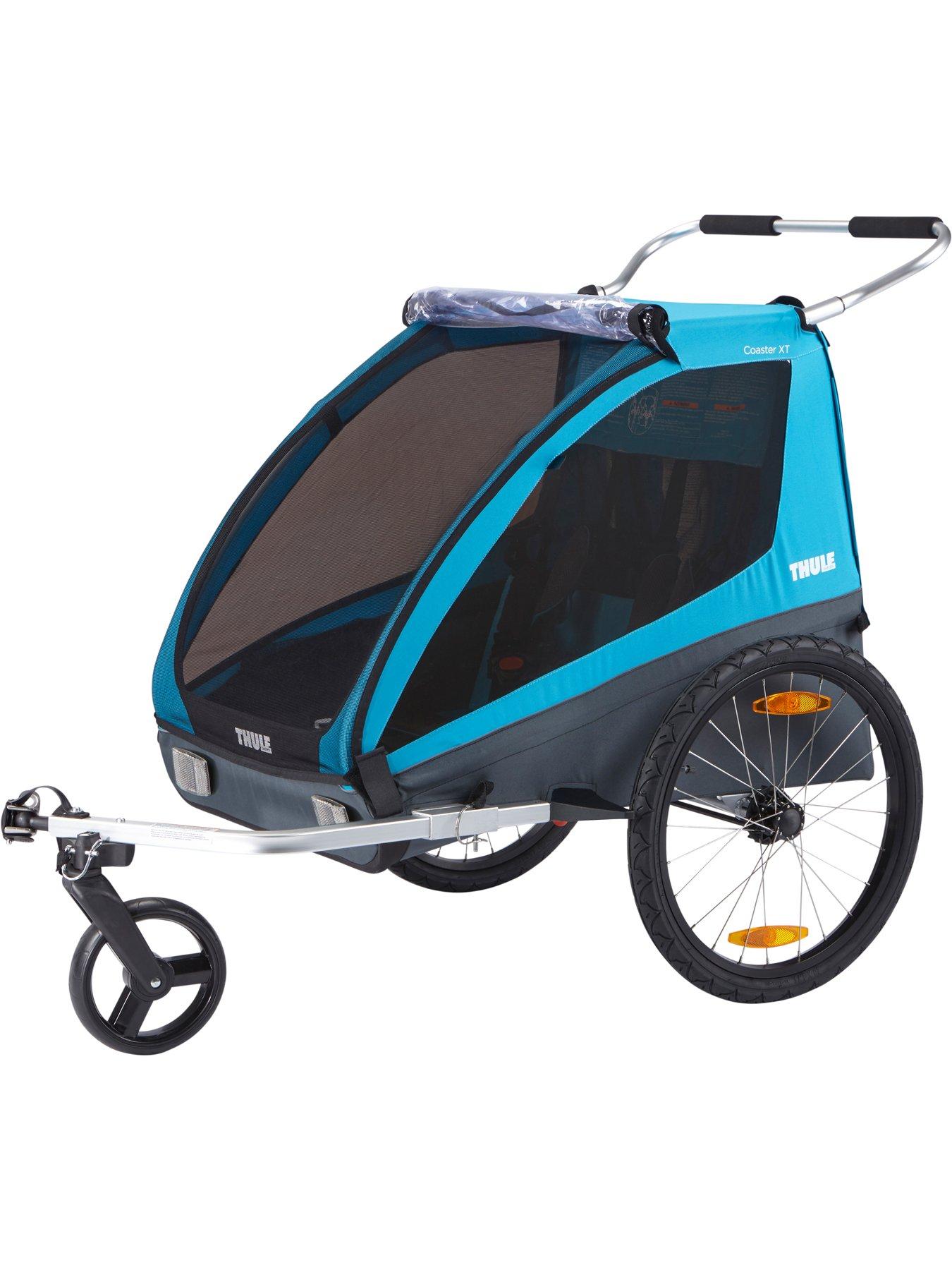 Image 4 of 6 of THULE Coaster XT bike trailer+Stroll- Blue