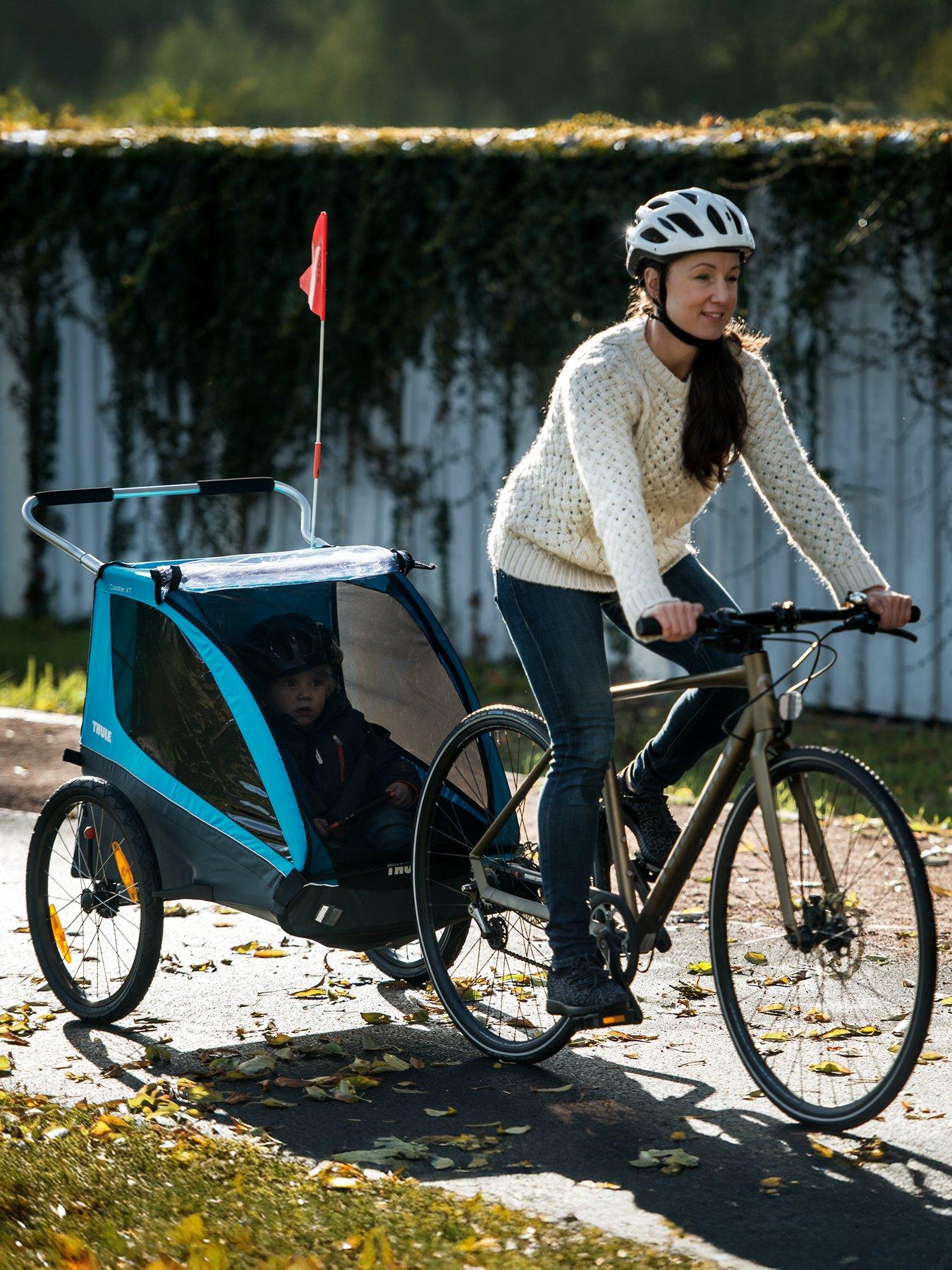  image of thule-coaster-xt-bike-trailerstroll--blue