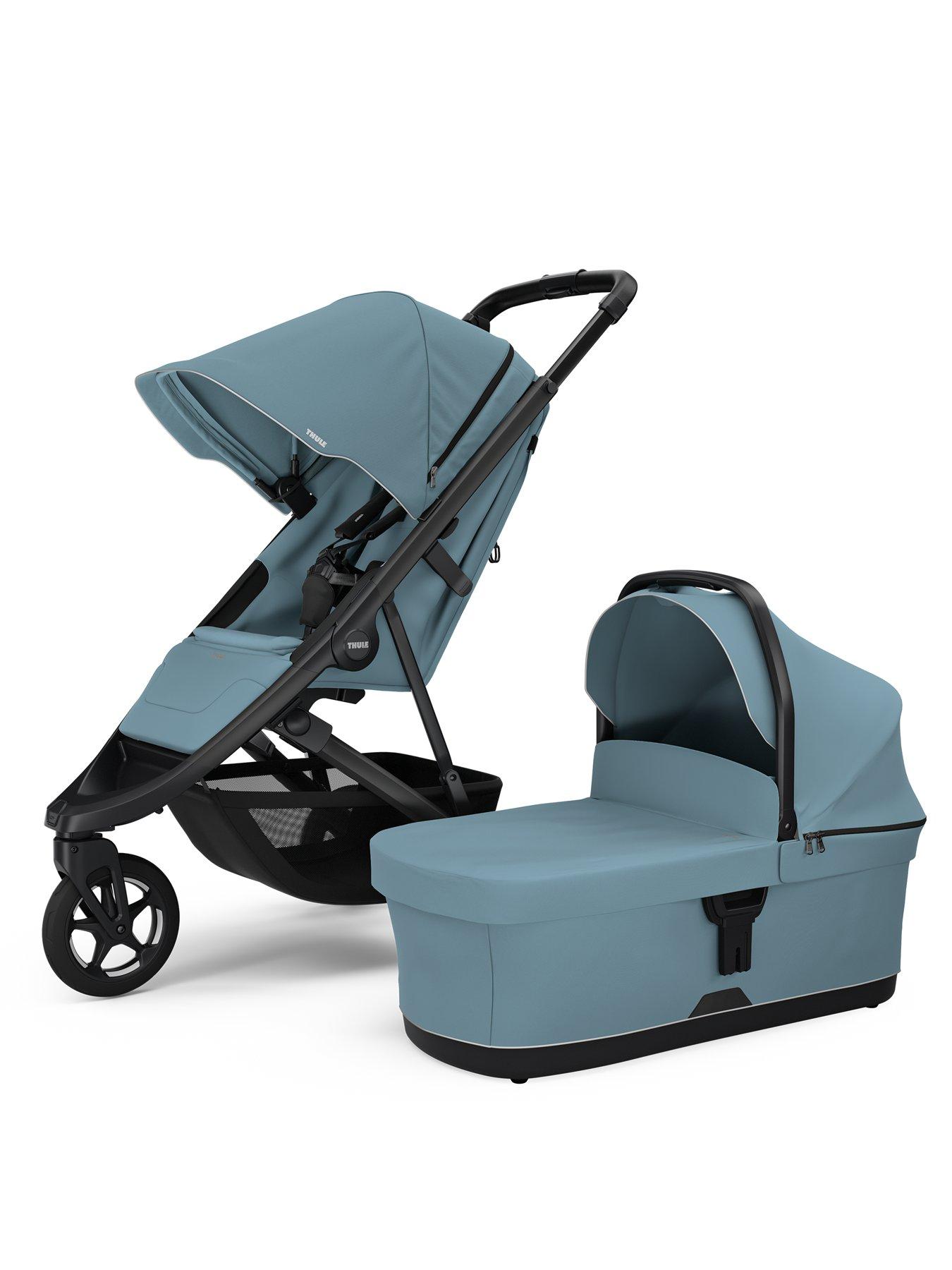 Image 2 of 5 of THULE Spring 2 stroller mid blue on black