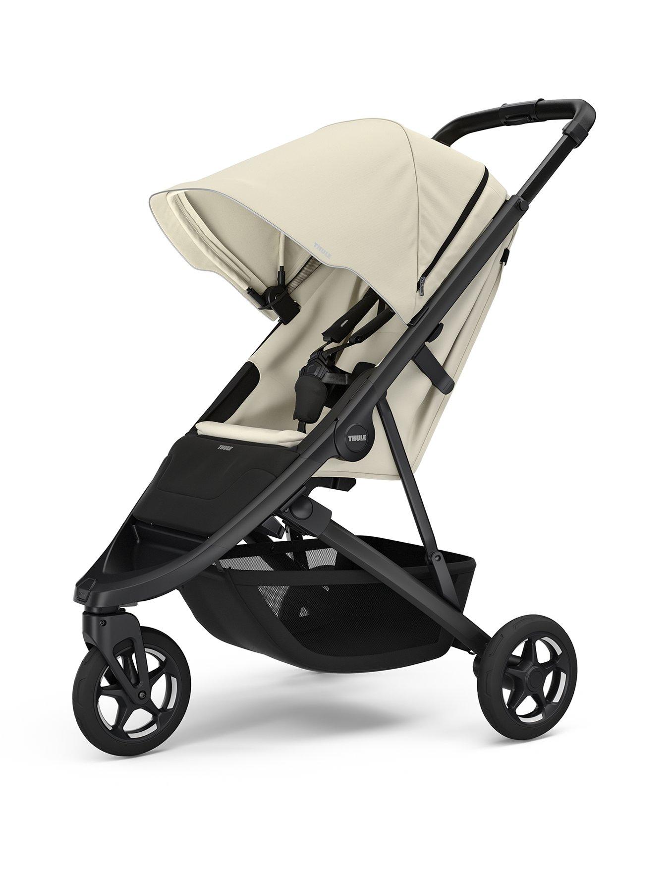 THULE Spring 2 stroller soft beige on black