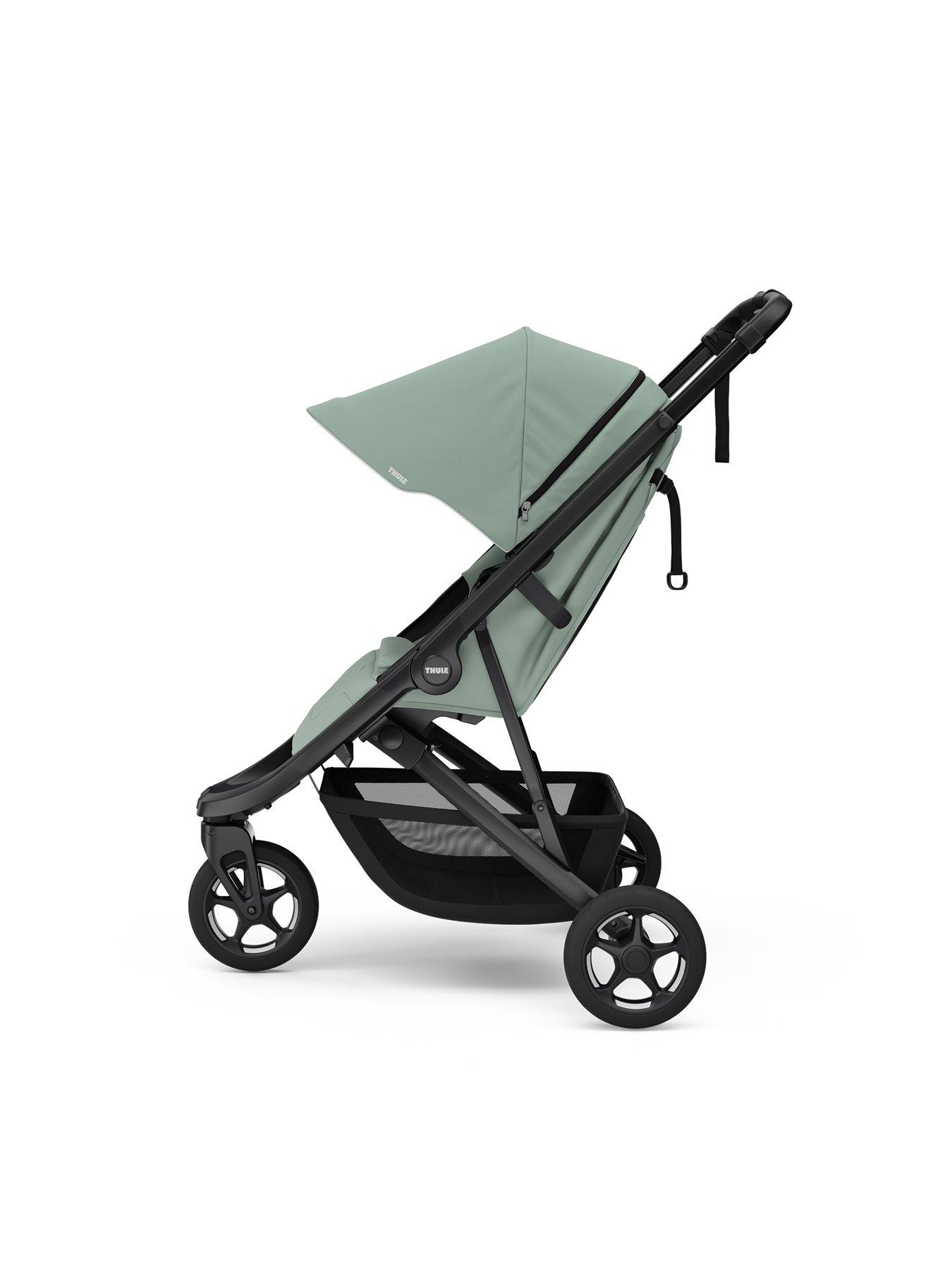  image of thule-spring-2-stroller-mist-green-on-black