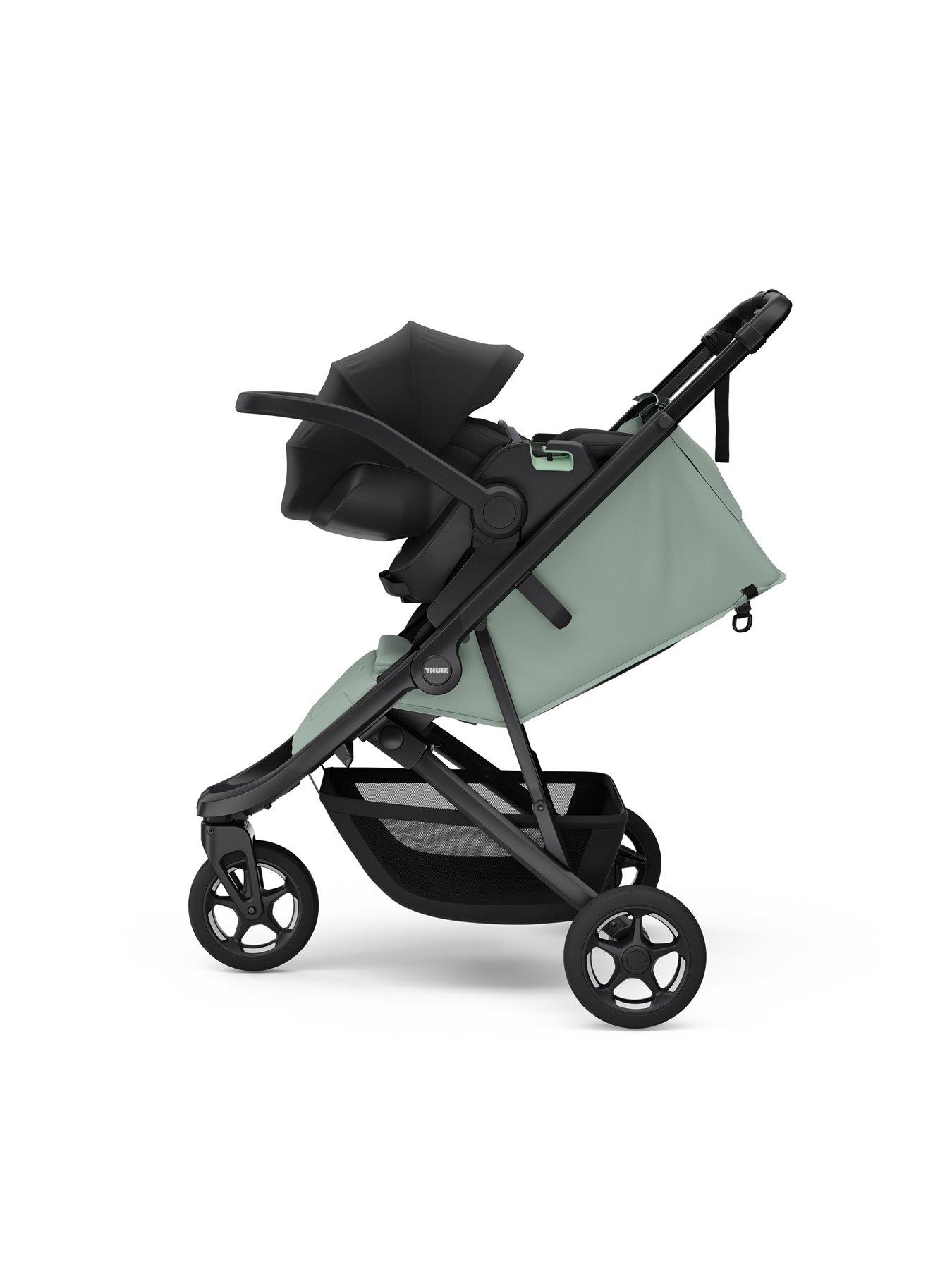  image of thule-spring-2-stroller-mist-green-on-black