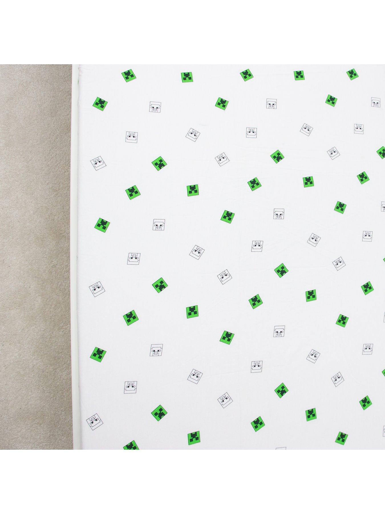 Image 4 of 7 of Minecraft Grids Fitted Sheet- Single