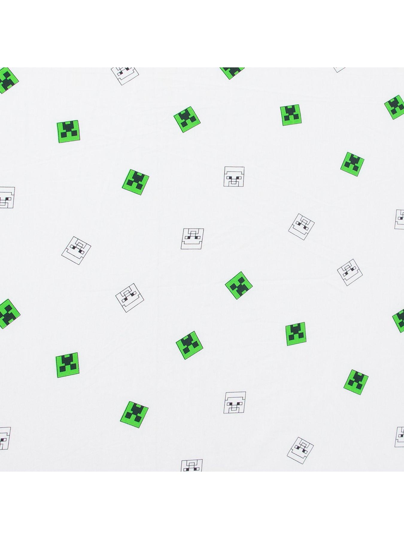 Image 6 of 7 of Minecraft Grids Fitted Sheet- Single
