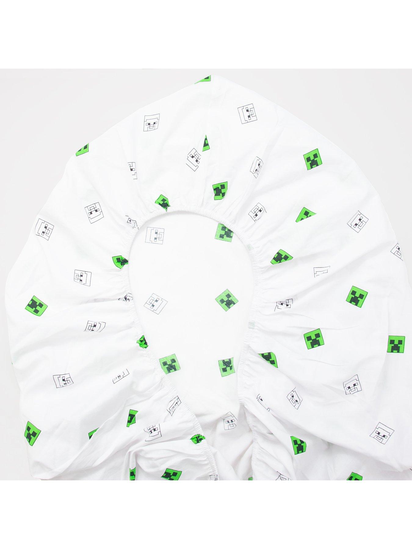 Image 7 of 7 of Minecraft Grids Fitted Sheet- Single