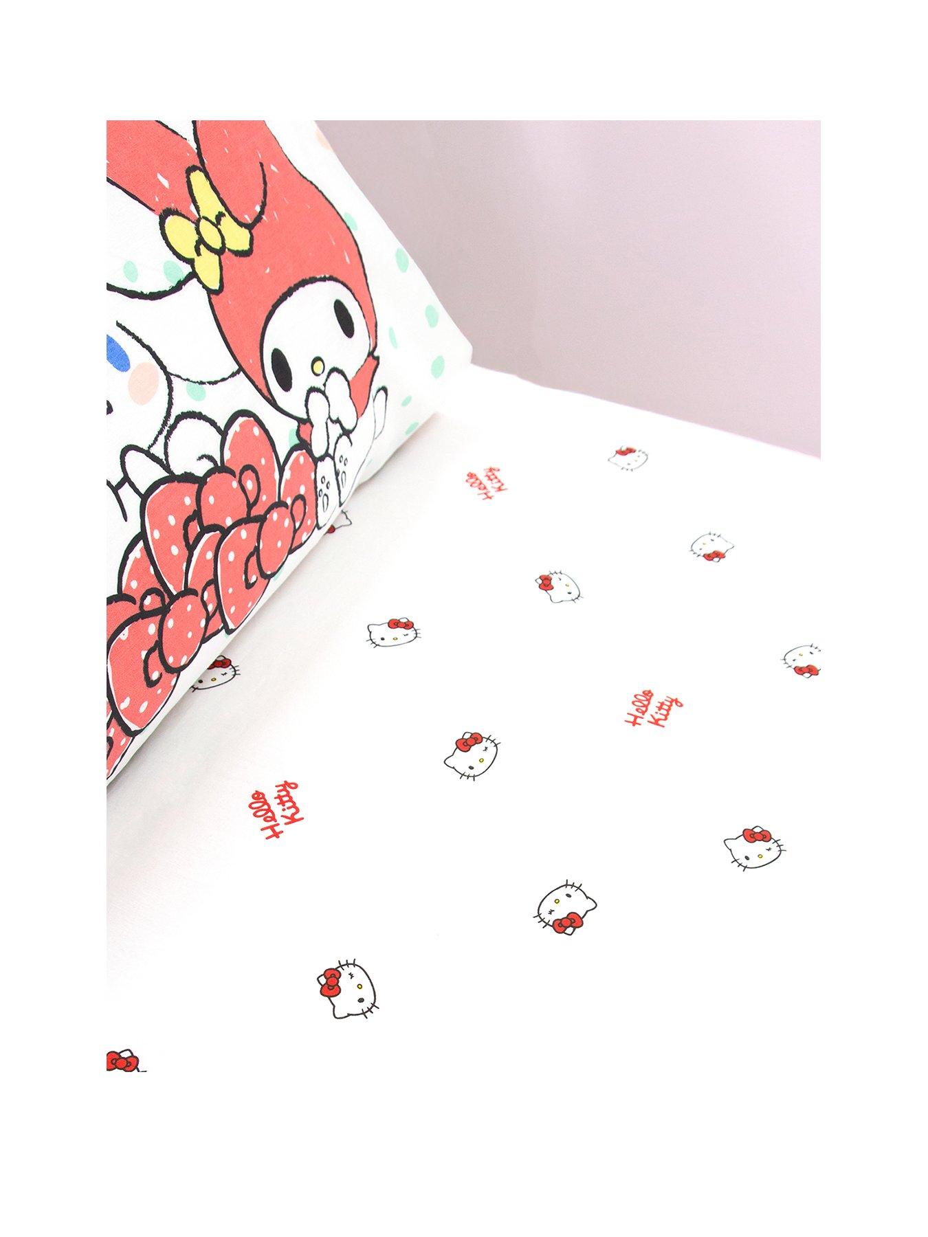  image of hello-kitty-sleepover-fitted-sheet--single