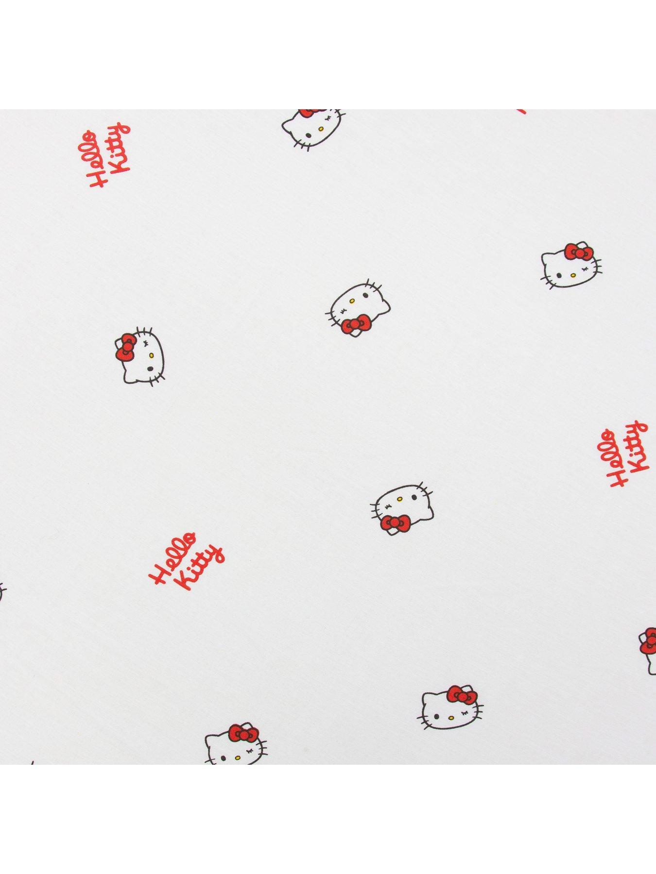 image of hello-kitty-sleepover-fitted-sheet--single