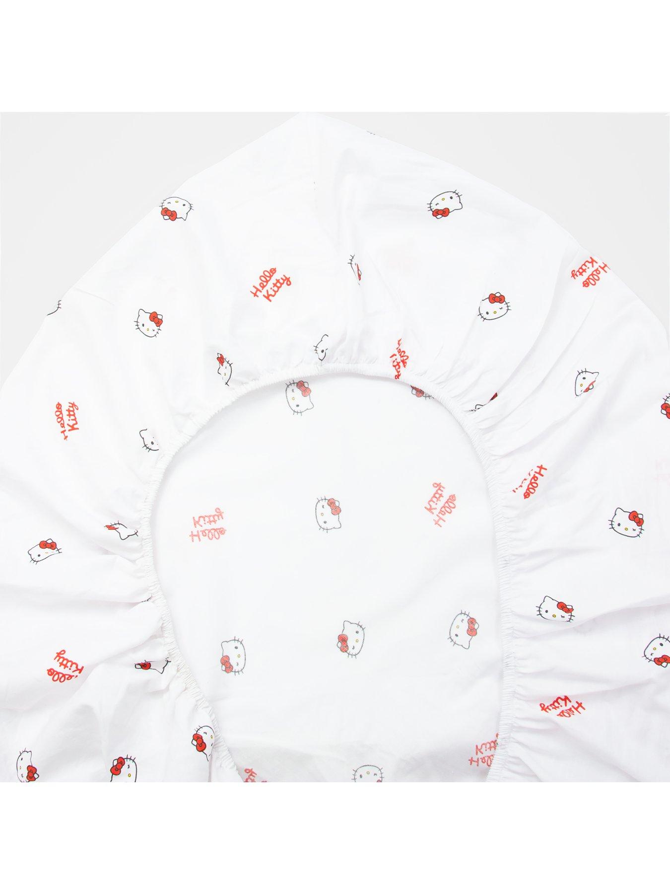  image of hello-kitty-sleepover-fitted-sheet--single