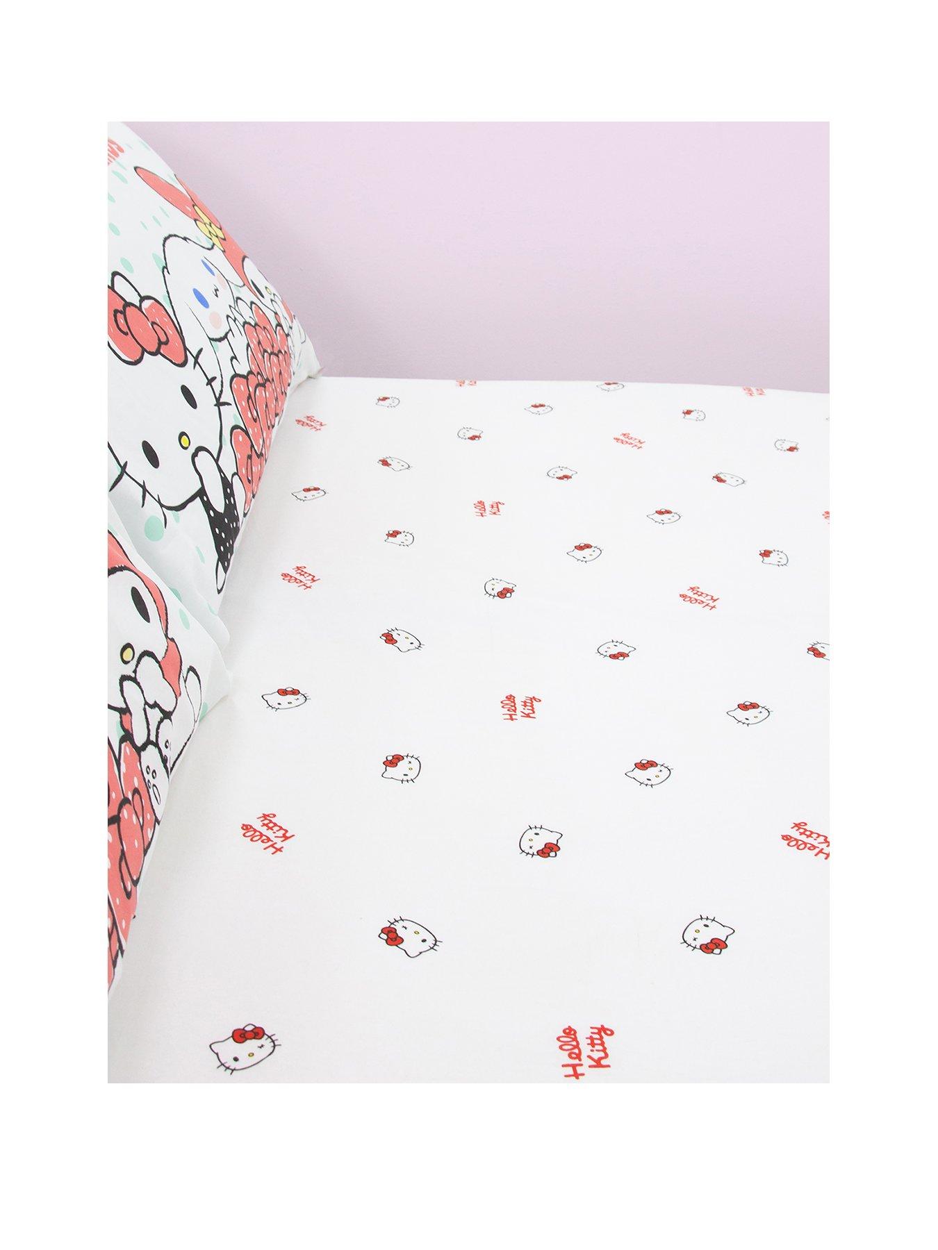  image of hello-kitty-sleepover-fitted-sheet--double