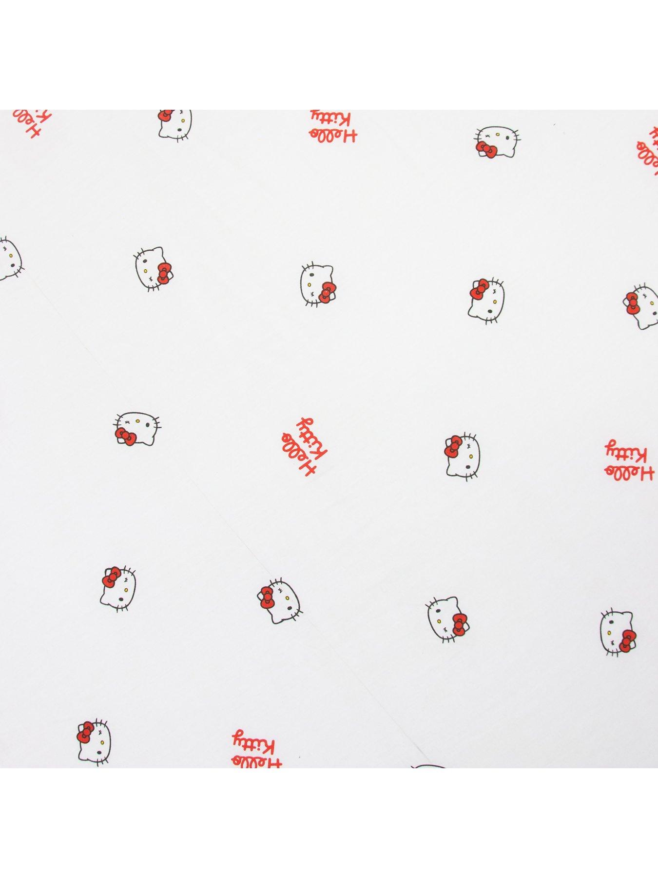  image of hello-kitty-sleepover-fitted-sheet--double
