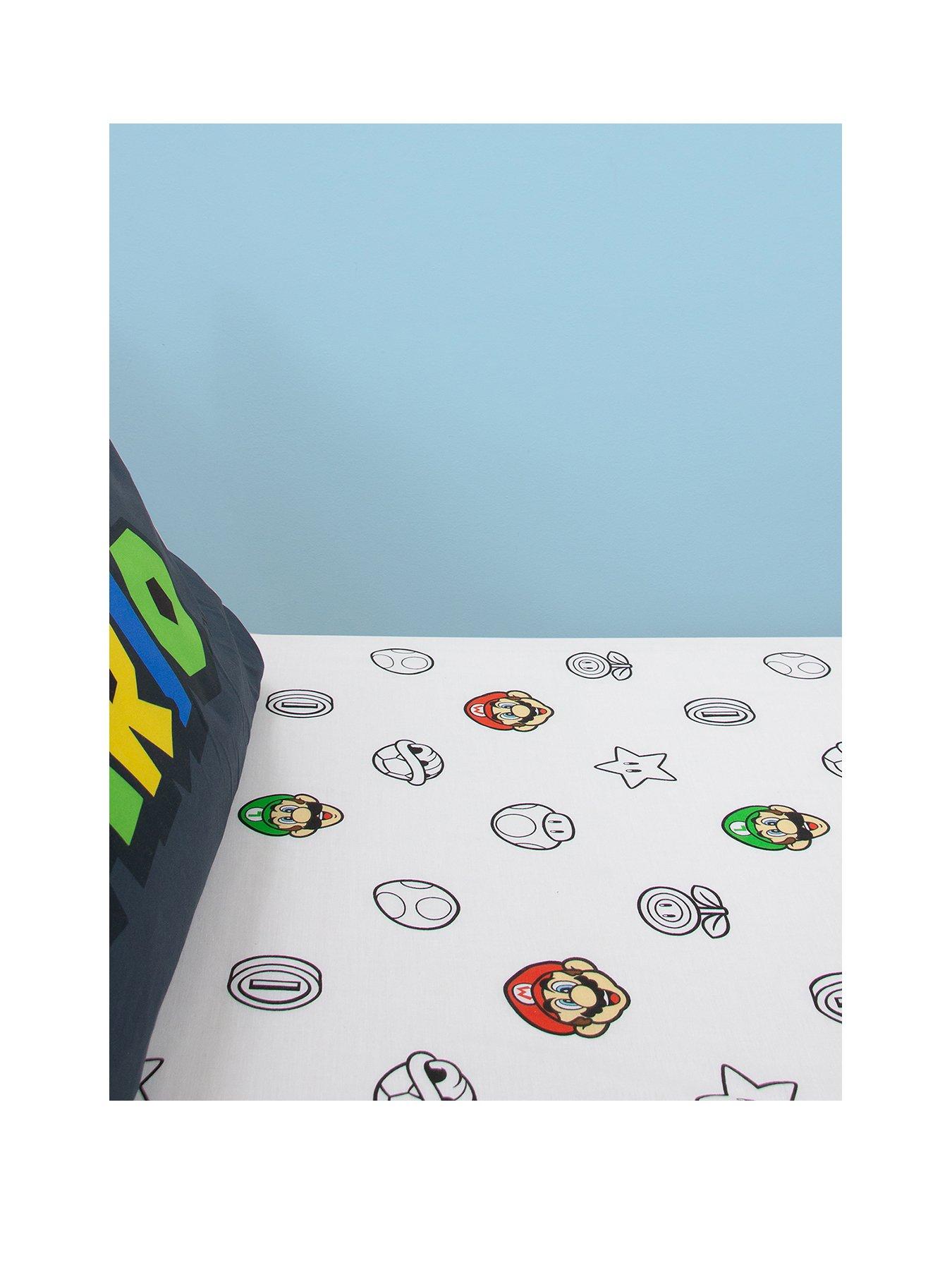 Image 2 of 6 of Nintendo Pair Fitted Sheet- Single