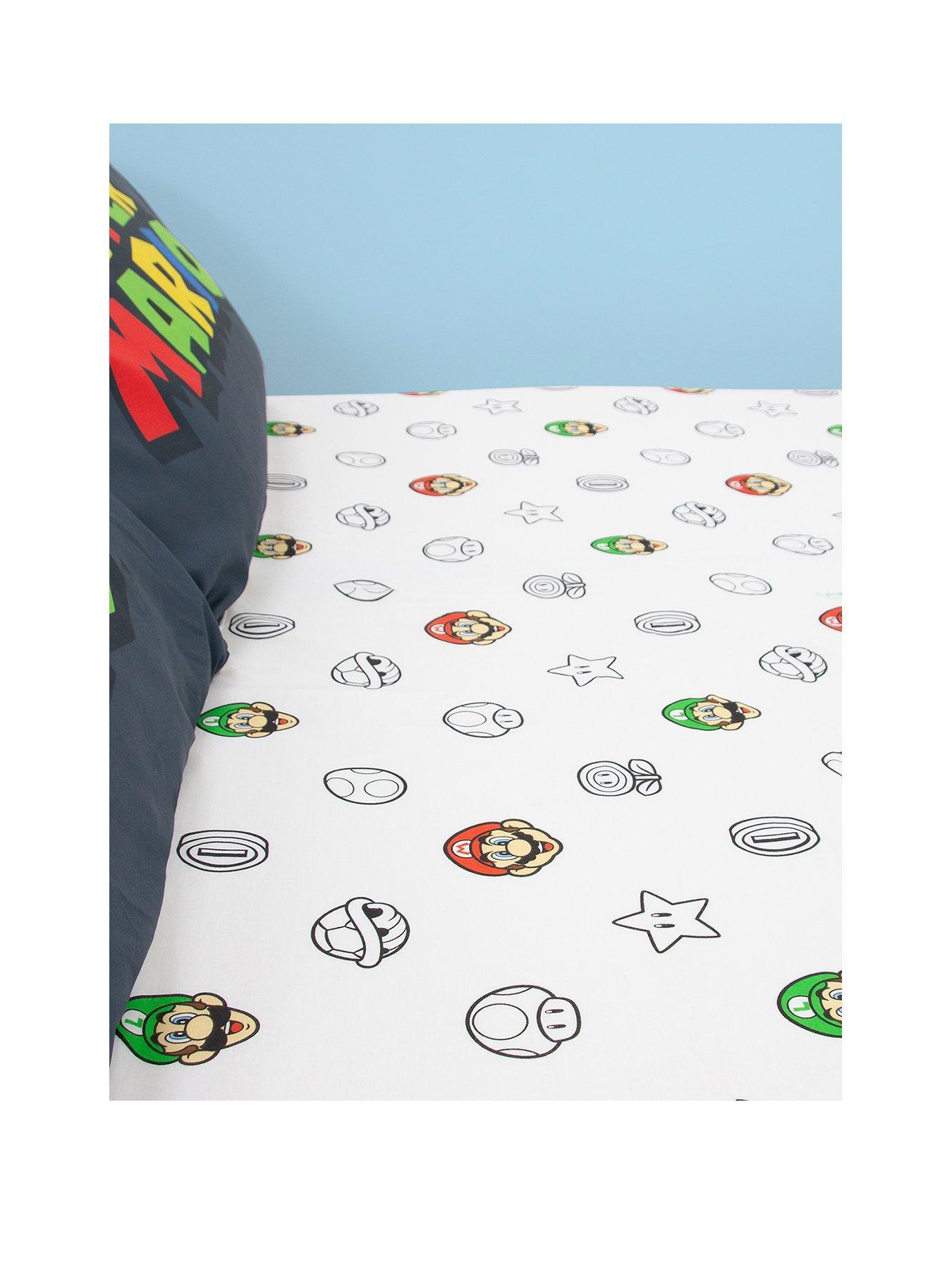 stillFront image of super-mario-pair-fitted-sheetnbsp--double