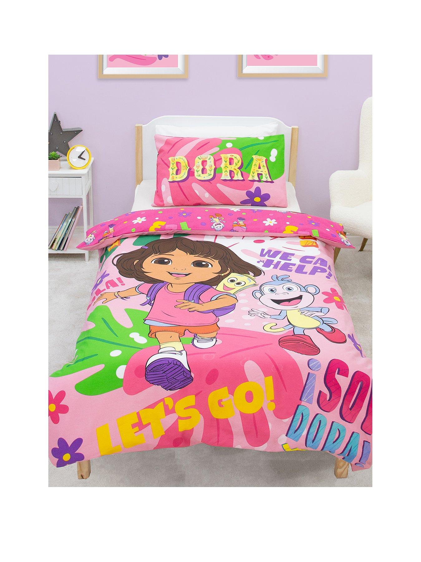  image of dora-the-explorer-hola-panel-duvet--single