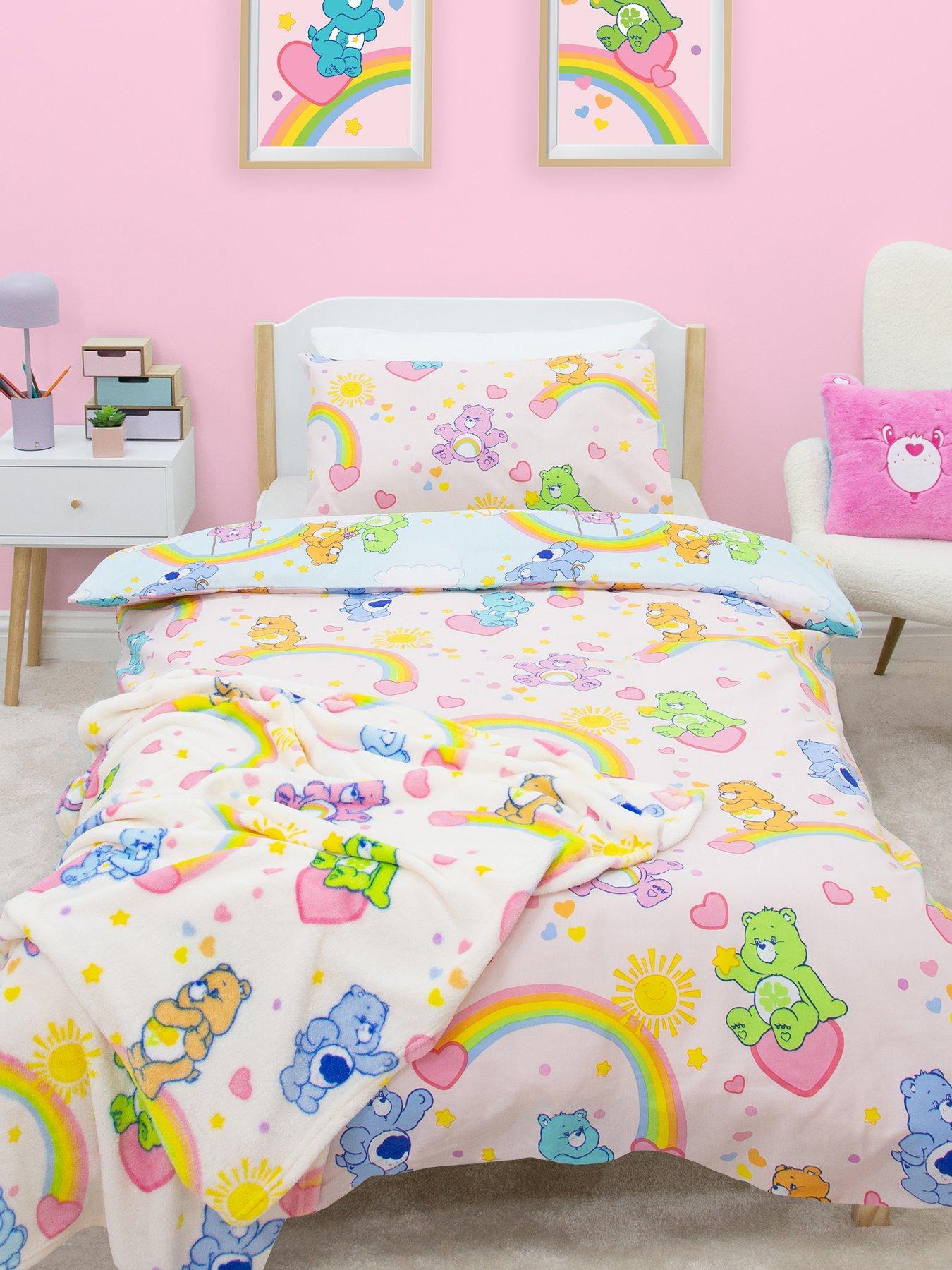 front image of care-bears-sunshine-rotary-duvet-single