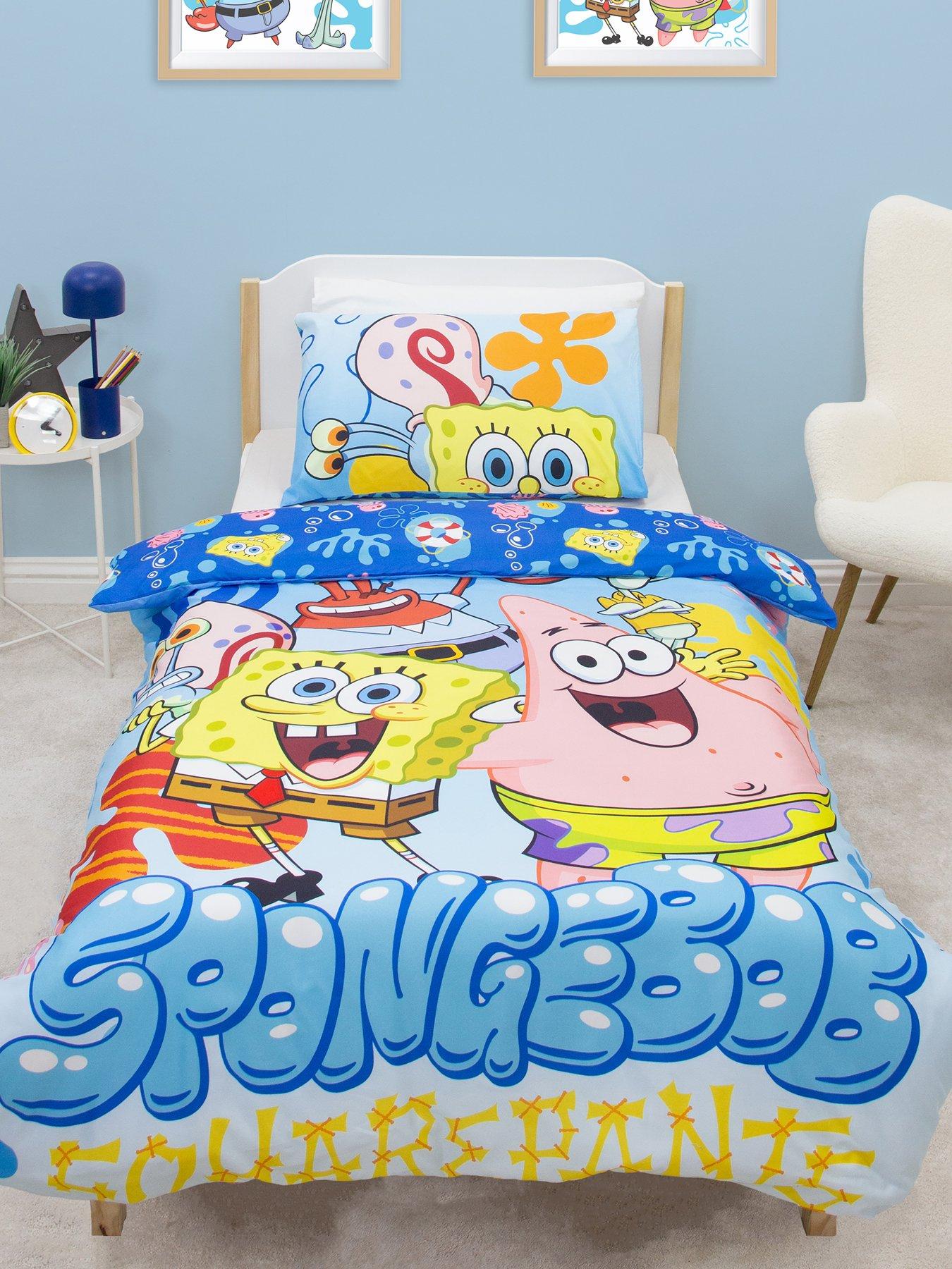  image of spongebob-squarepants-spongebob-square-pants-squared-panel-duvet--single