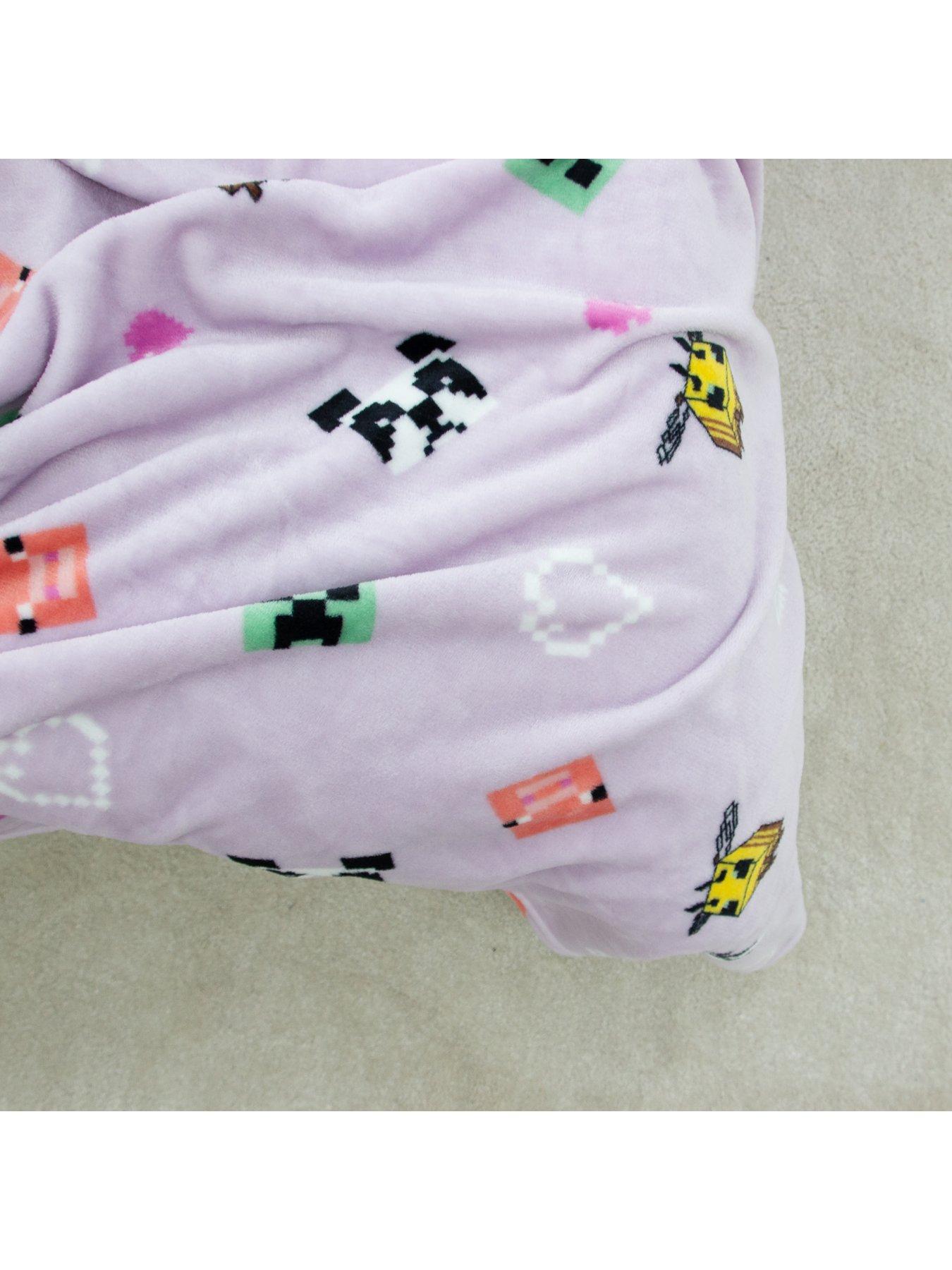  image of minecraft-closeup-rotary-fleece-blanket