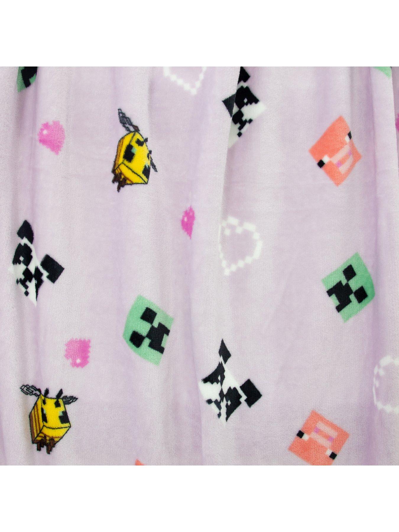  image of minecraft-closeup-rotary-fleece-blanket