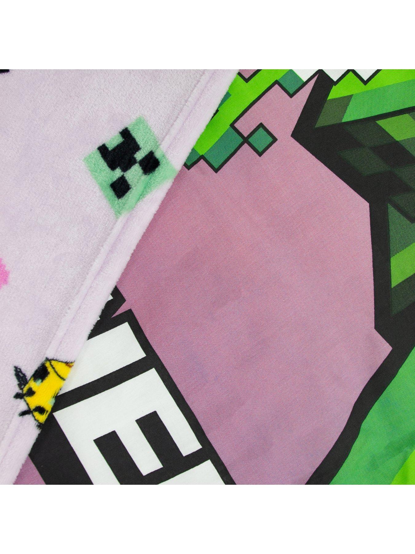  image of minecraft-closeup-rotary-fleece-blanket