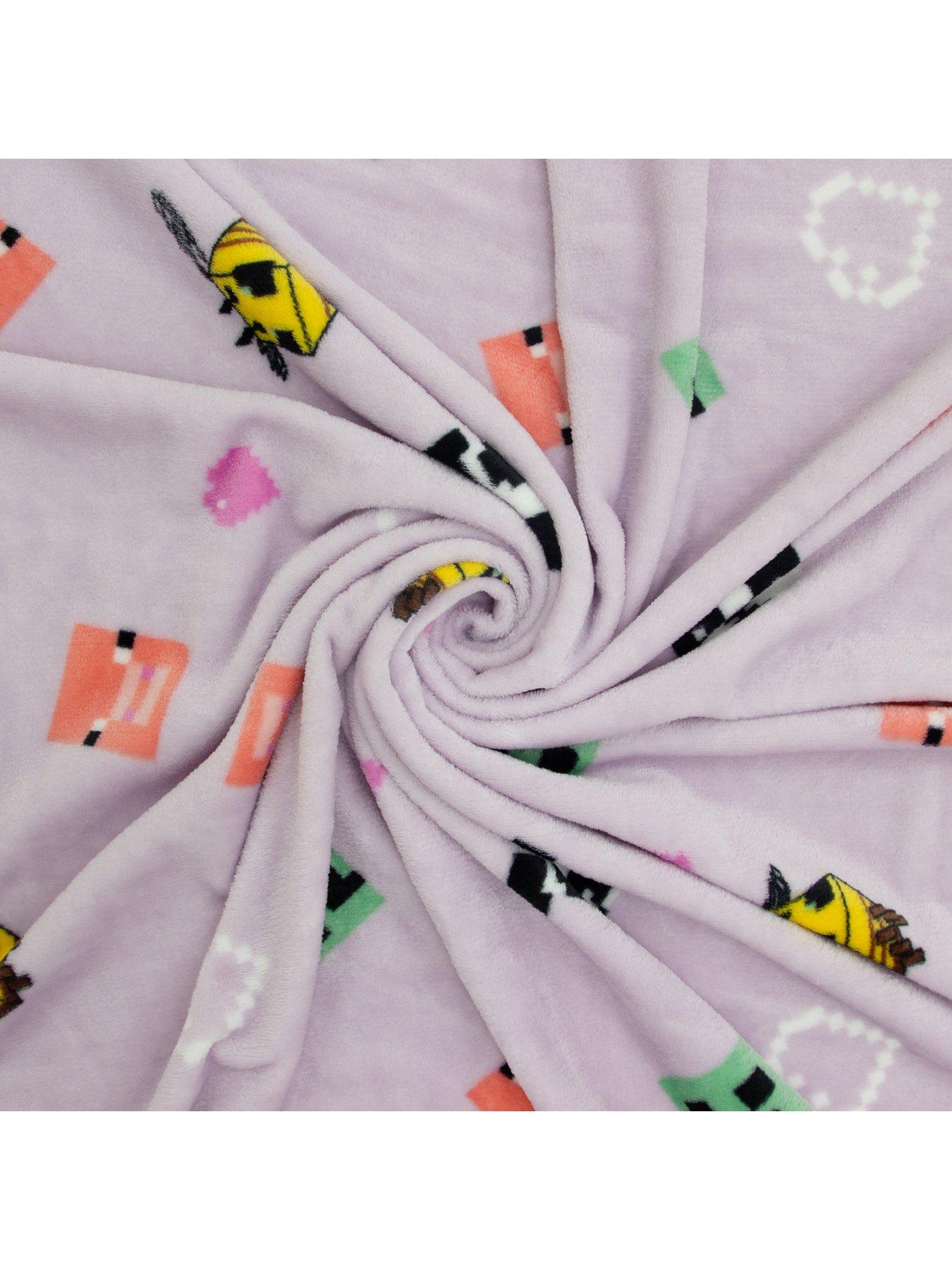  image of minecraft-closeup-rotary-fleece-blanket