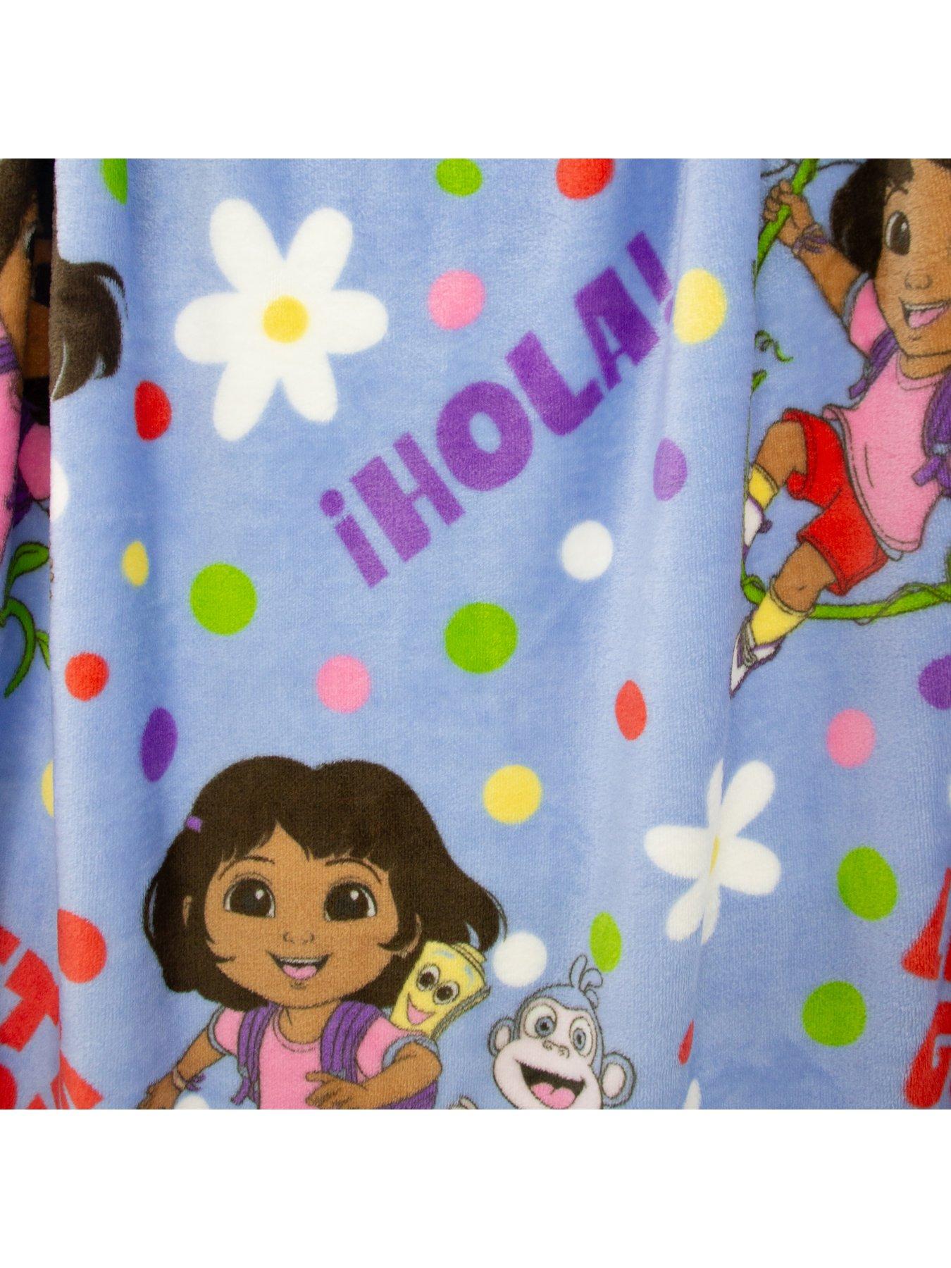  image of dora-the-explorer-hola-rotary-fleece-blanket