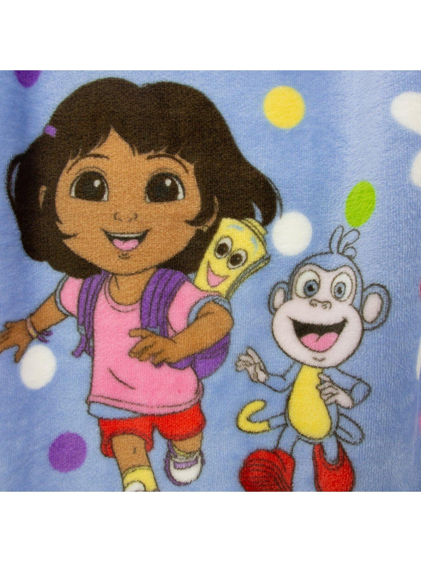  image of dora-the-explorer-hola-rotary-fleece-blanket