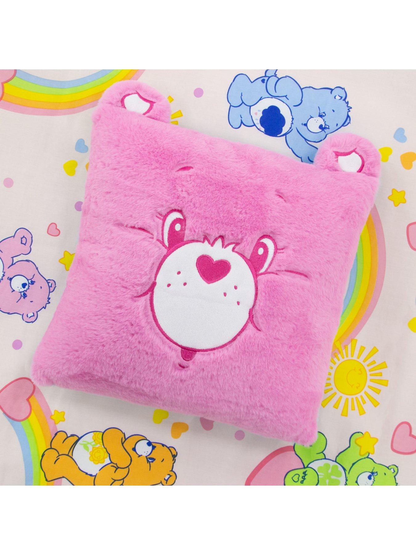  image of care-bears-faces-square-cushion-with-ears