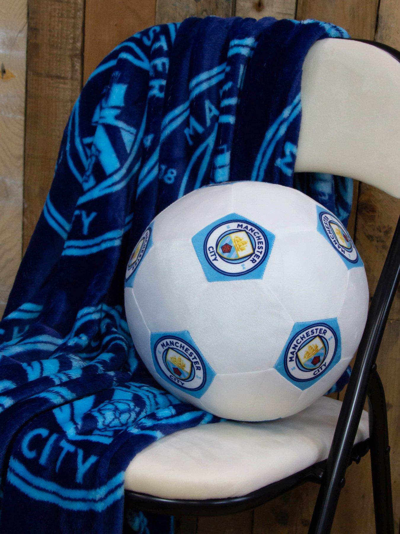 Manchester City Man City Soccer 3d Round Cushion
