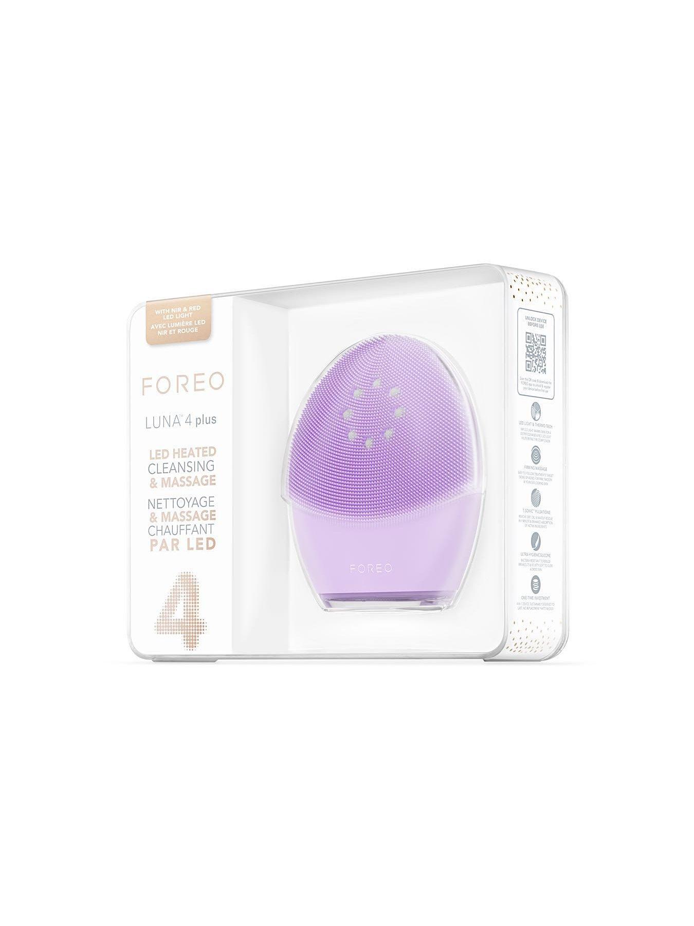  image of foreo-luna-4-plus-facial-cleansing-device-microcurrent-red-light-therapy-sensitive-skin