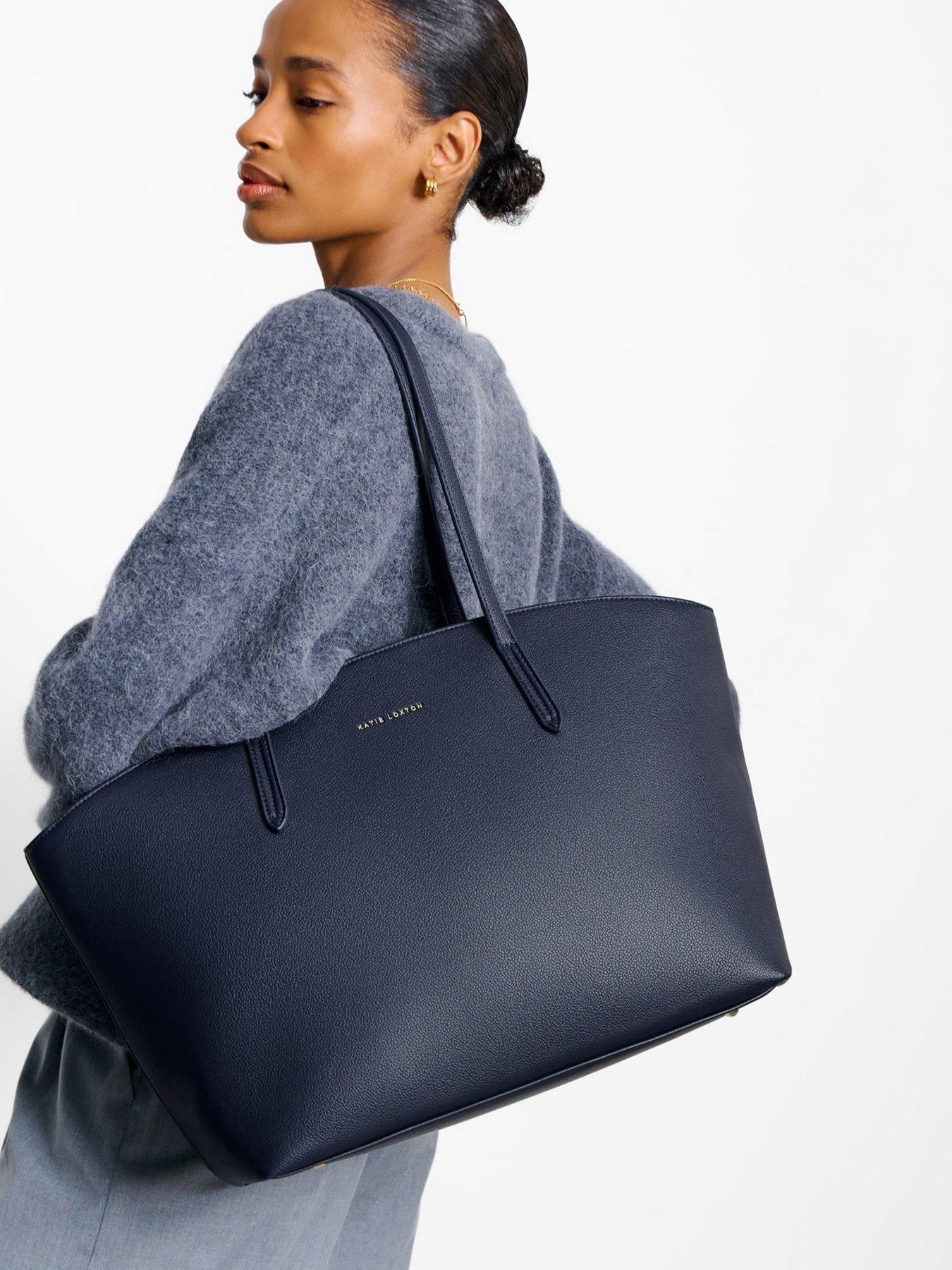 Image 1 of 6 of Katie Loxton Harlyn Work Tote Bag - Navy