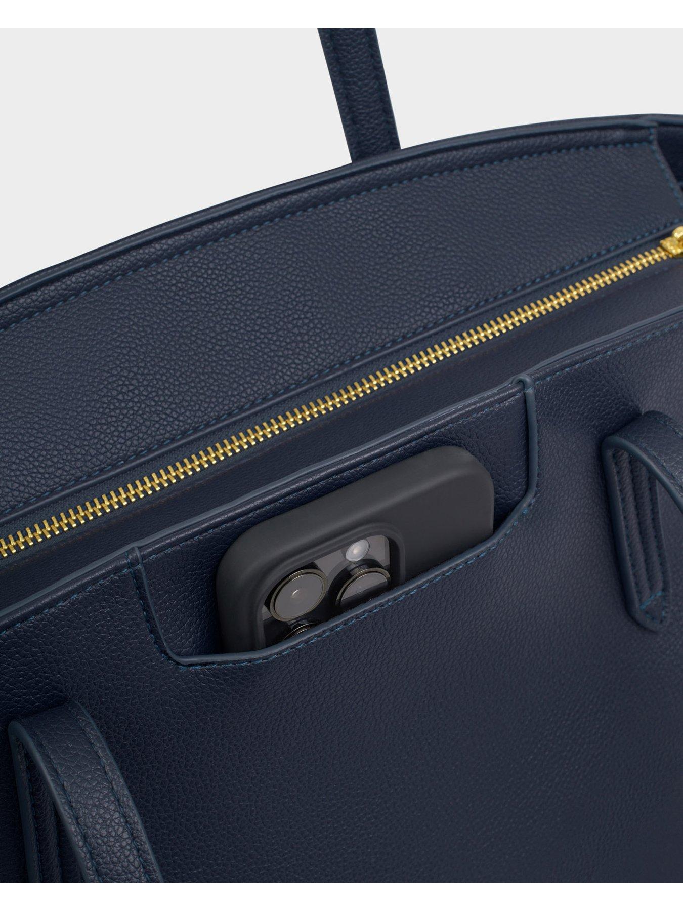 Image 4 of 6 of Katie Loxton Harlyn Work Tote Bag - Navy