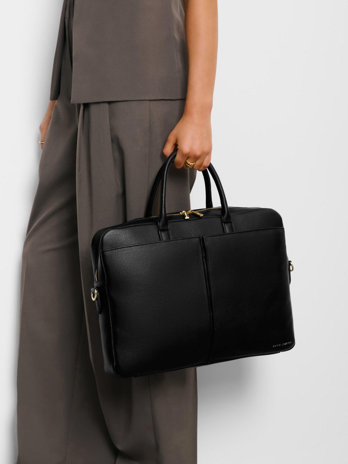 Image 1 of 7 of Katie Loxton City Laptop Bag - Black