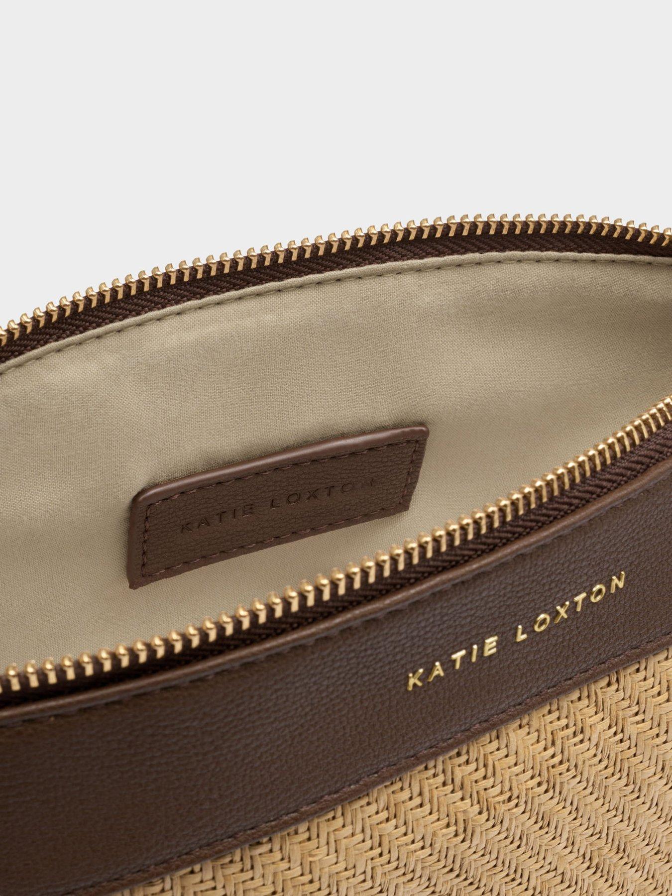  image of katie-loxton-wristlet-clutch-beige