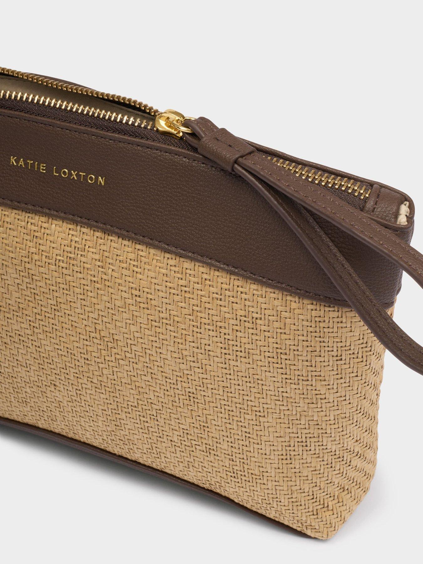  image of katie-loxton-wristlet-clutch-beige