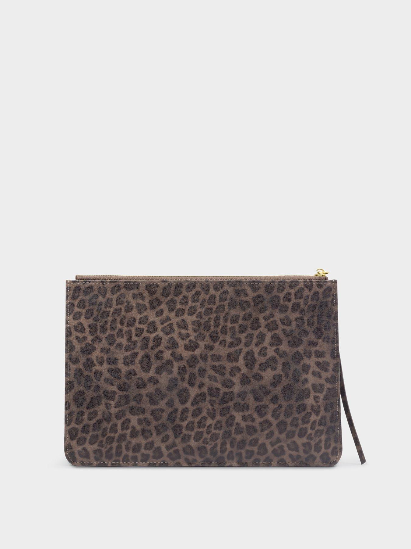 Image 3 of 6 of Katie Loxton Tassel Charm Pouch - Leopard Print