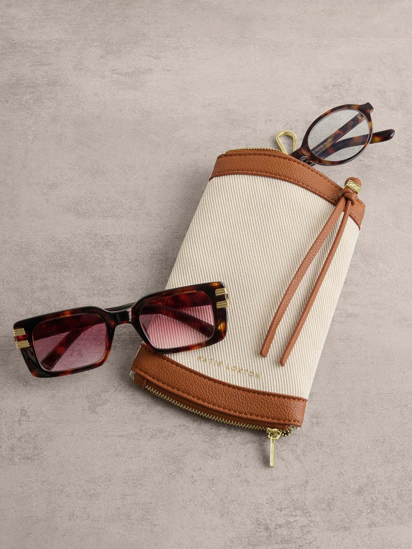  image of katie-loxton-duo-sunglasses-casenbspcanvas-cognacnbsp20cm-x-112cm