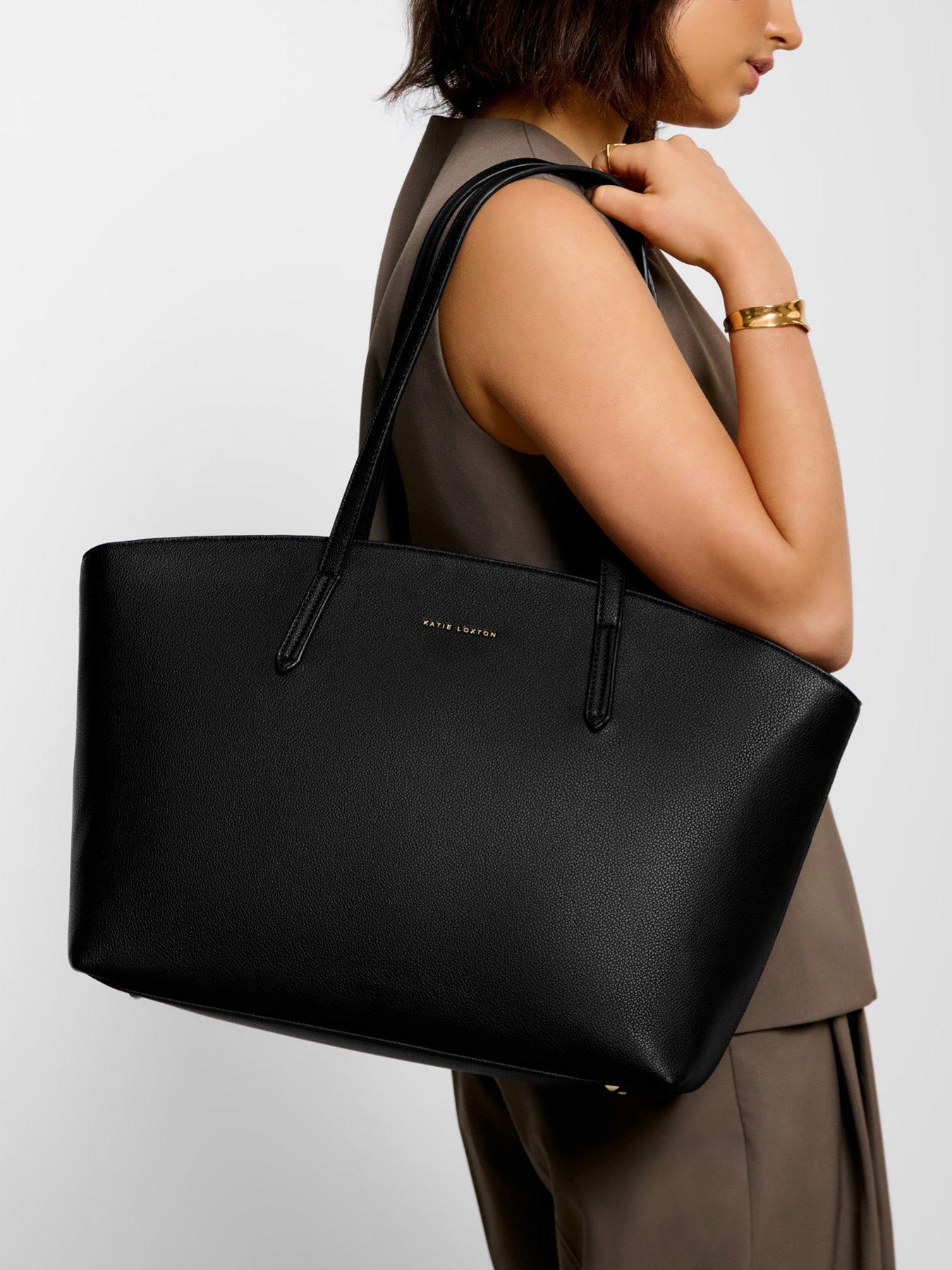 Image 1 of 6 of Katie Loxton Harlyn Work Tote Bag - Black