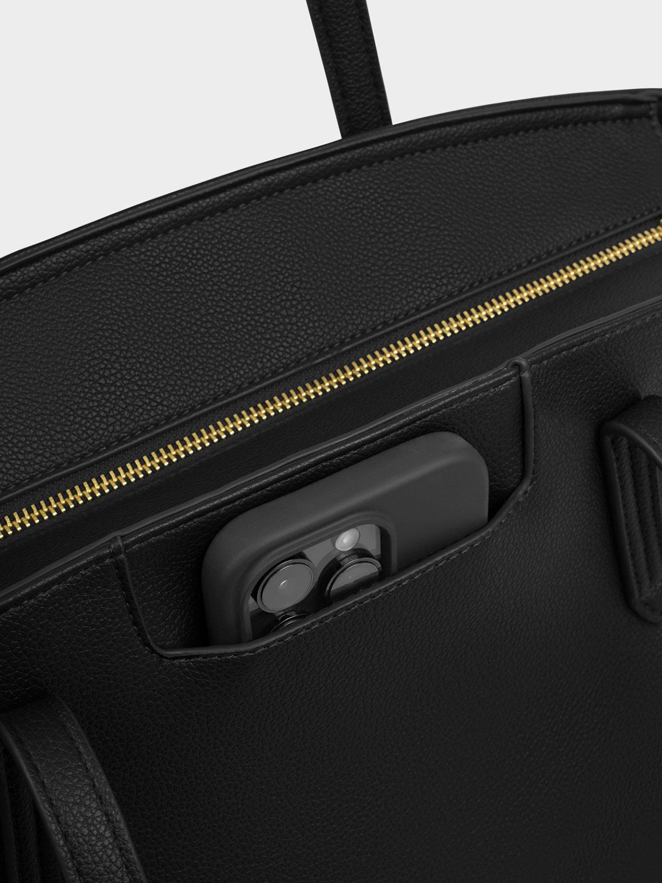 Image 4 of 6 of Katie Loxton Harlyn Work Tote Bag - Black