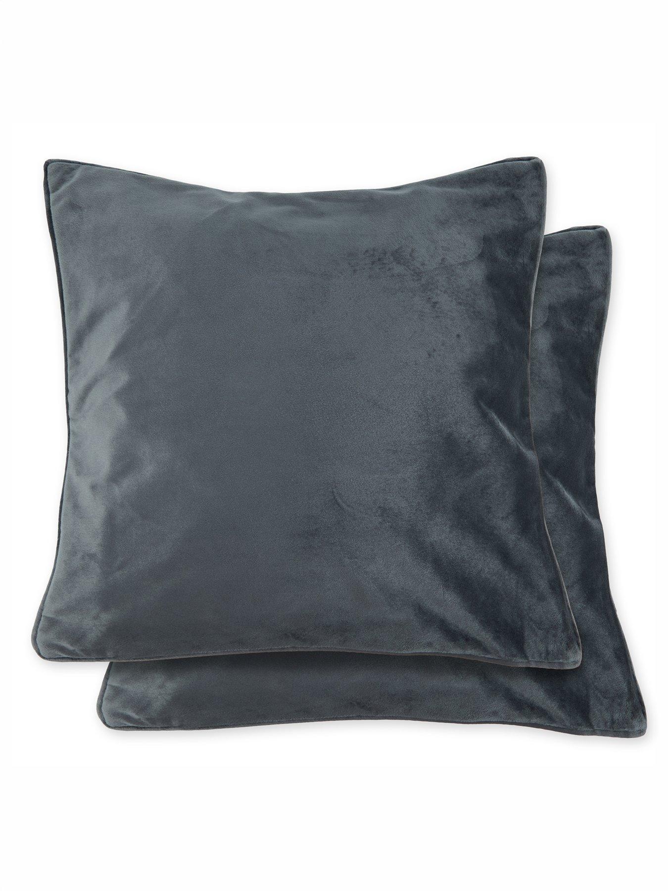 The Very Collection Dusk Velvet Filled Cushion Pair