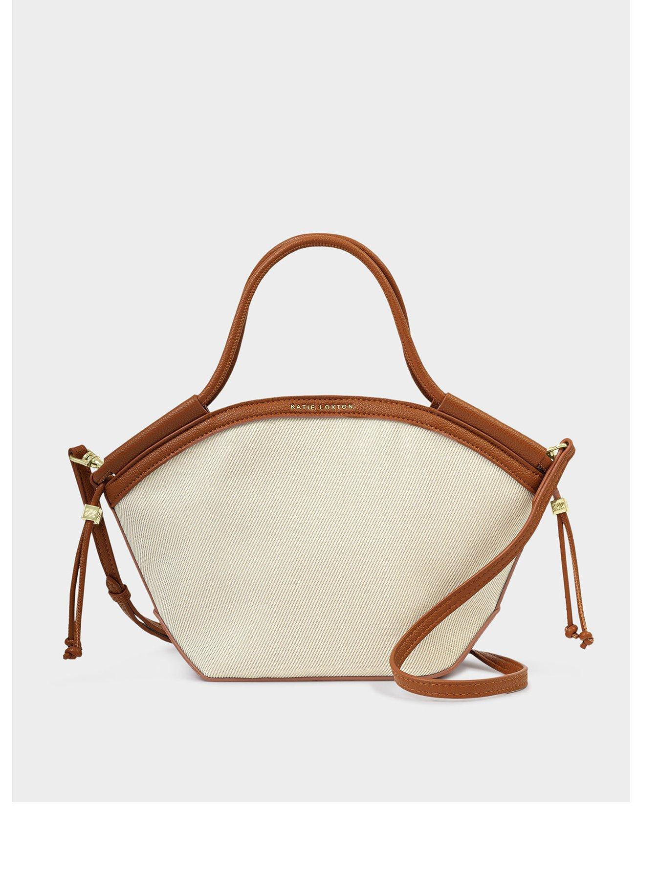 Image 2 of 6 of Katie Loxton Florence Mini Tote Bag - Canvas/Cognac