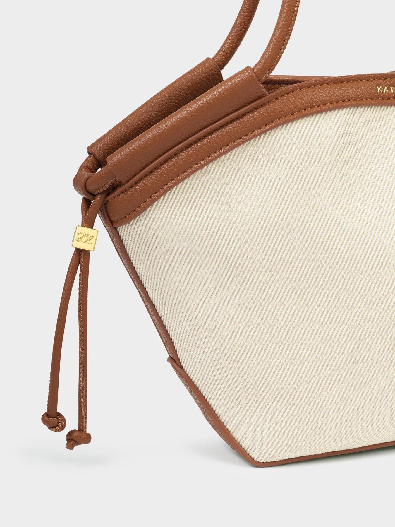Image 4 of 6 of Katie Loxton Florence Mini Tote Bag - Canvas/Cognac