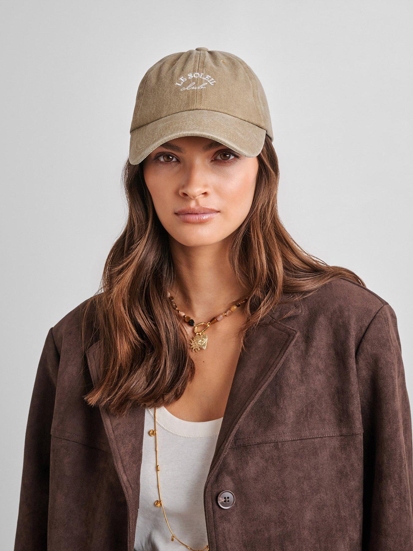 Katie Loxton Embroidered Cap - Le Soleil | Taupe | One Size